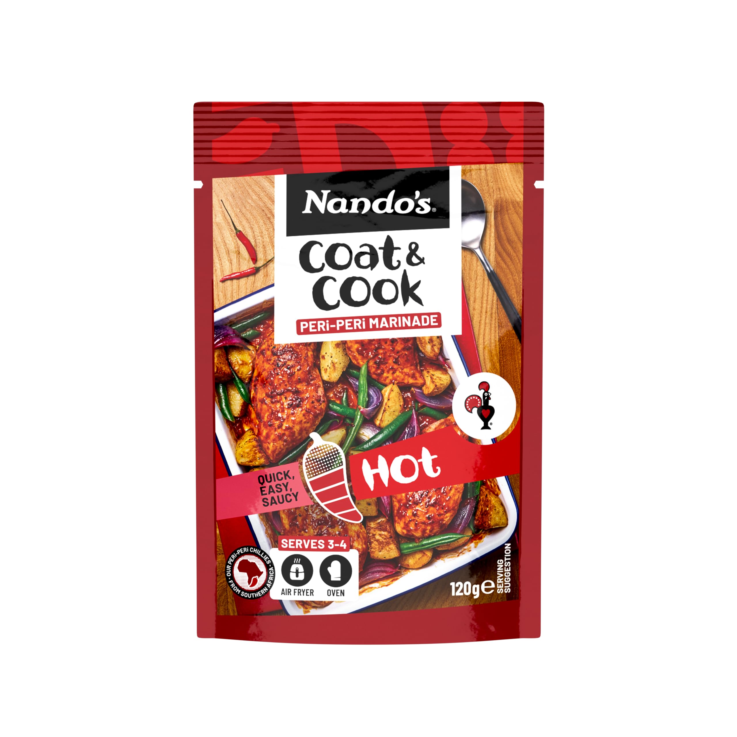 Nando's Peri-Peri Coat 'n Cook Marinade for Chicken - Hot Flavour | 120g