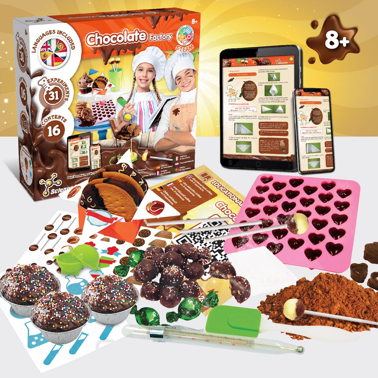 Science4you Chocolate Factory for Kids 8+ Years - 31 Experiment Chocolate Making Kit 7