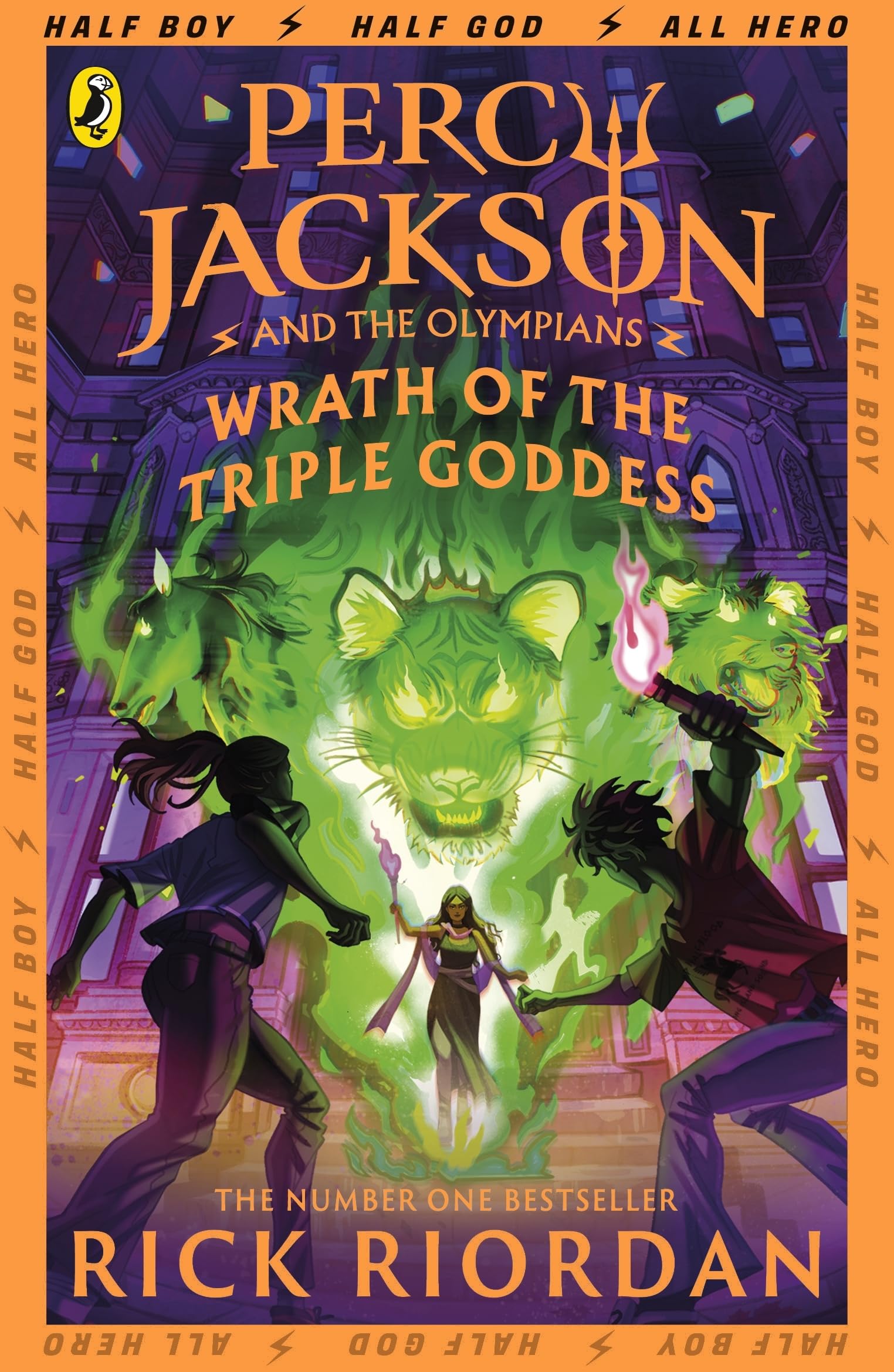 Puffin Percy Jackson and the Olympians: Wrath of the Triple Goddess (Book 7) | Paperback | Rick Riordan
