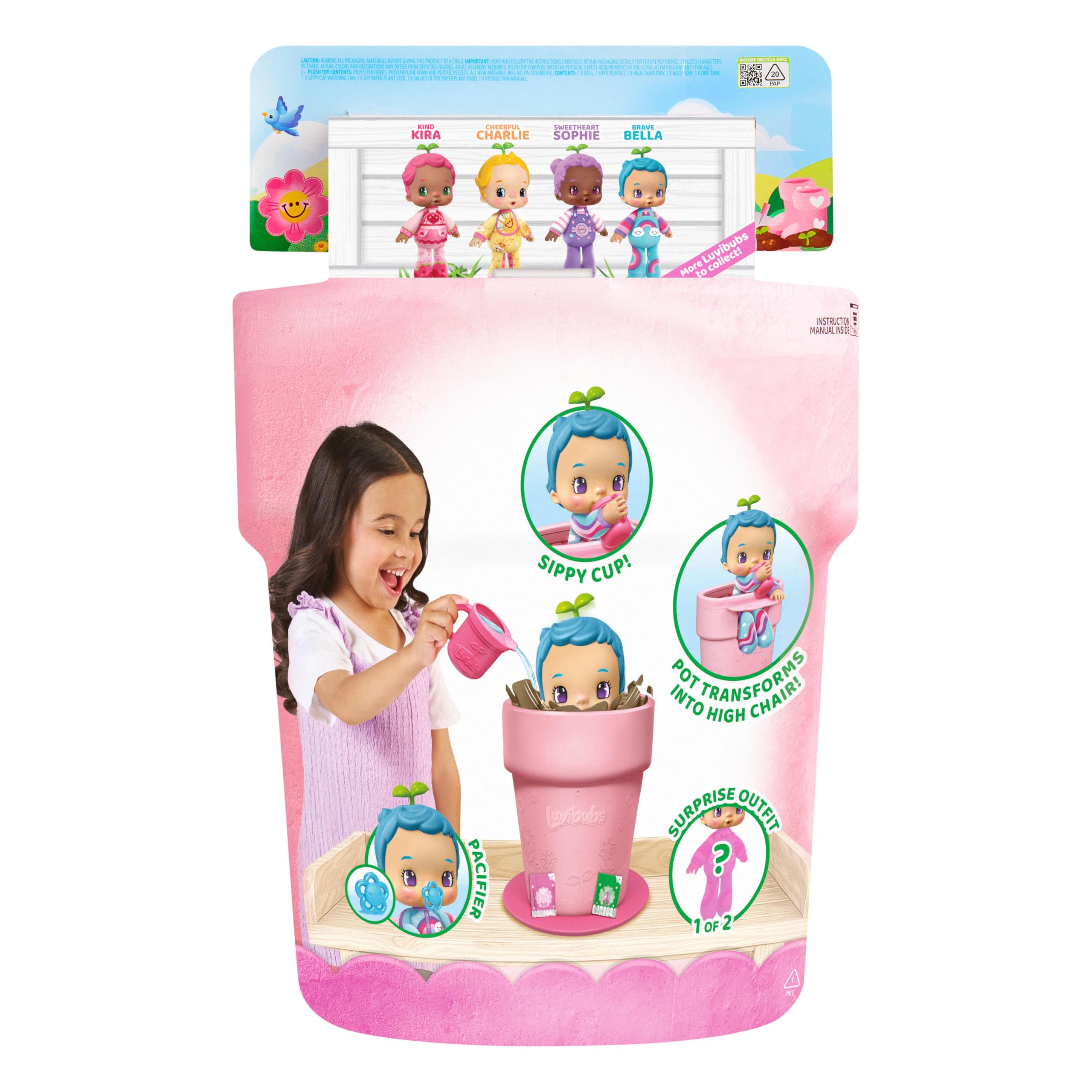 LUVIBUBS Brave Bella Baby Doll - Interactive Growth Playset | Ages 3+ | Multicolor 9