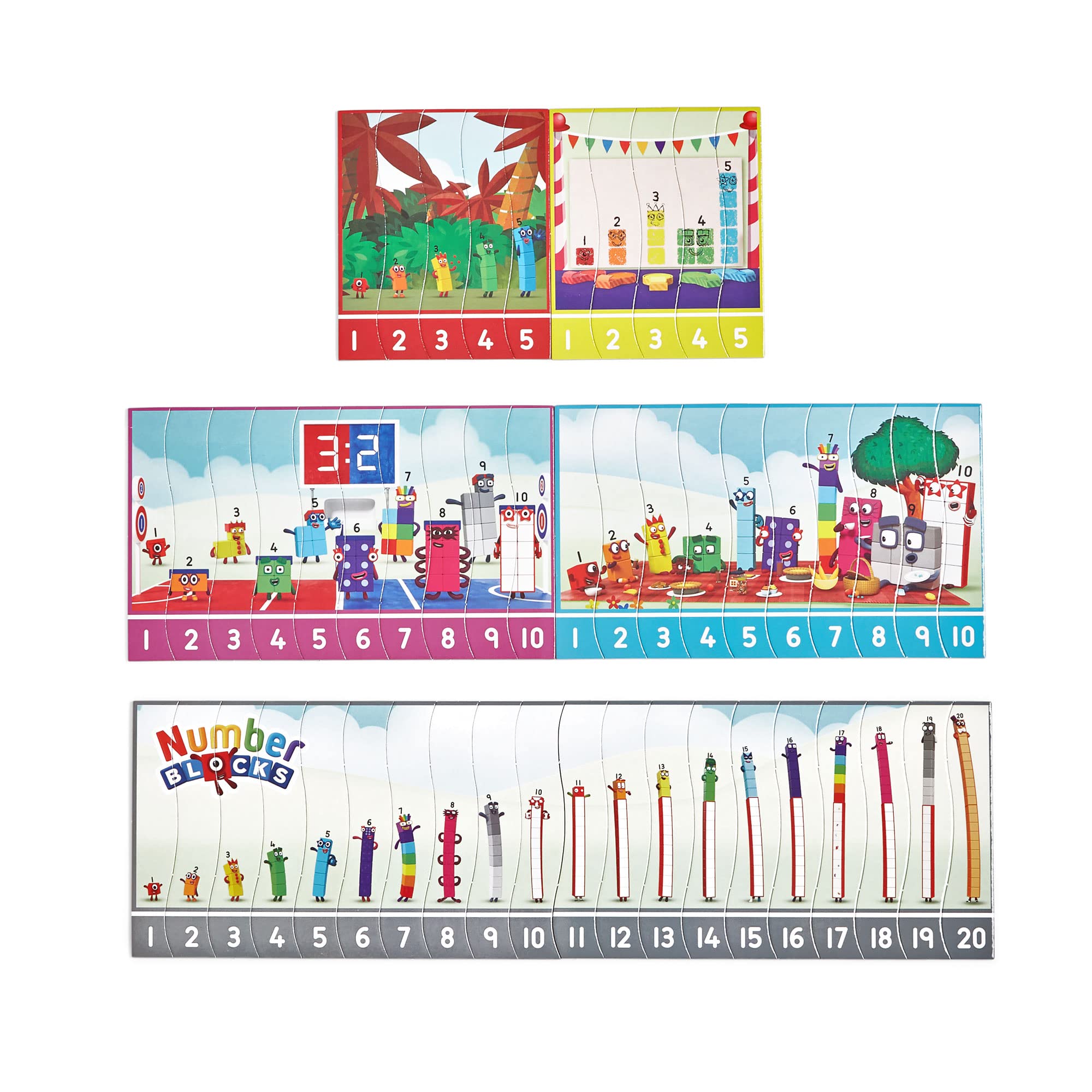 Learning Resources Numberblocks Sequencing Puzzles (1-20) - Educational Counting & Math Skills 2