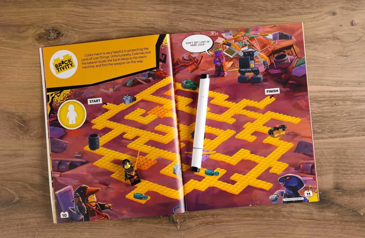 LEGO Ninjago Ninja Masters: Design with Stickers Activity Book with Minifigure | Ages 5-8 | 64 Pages 3