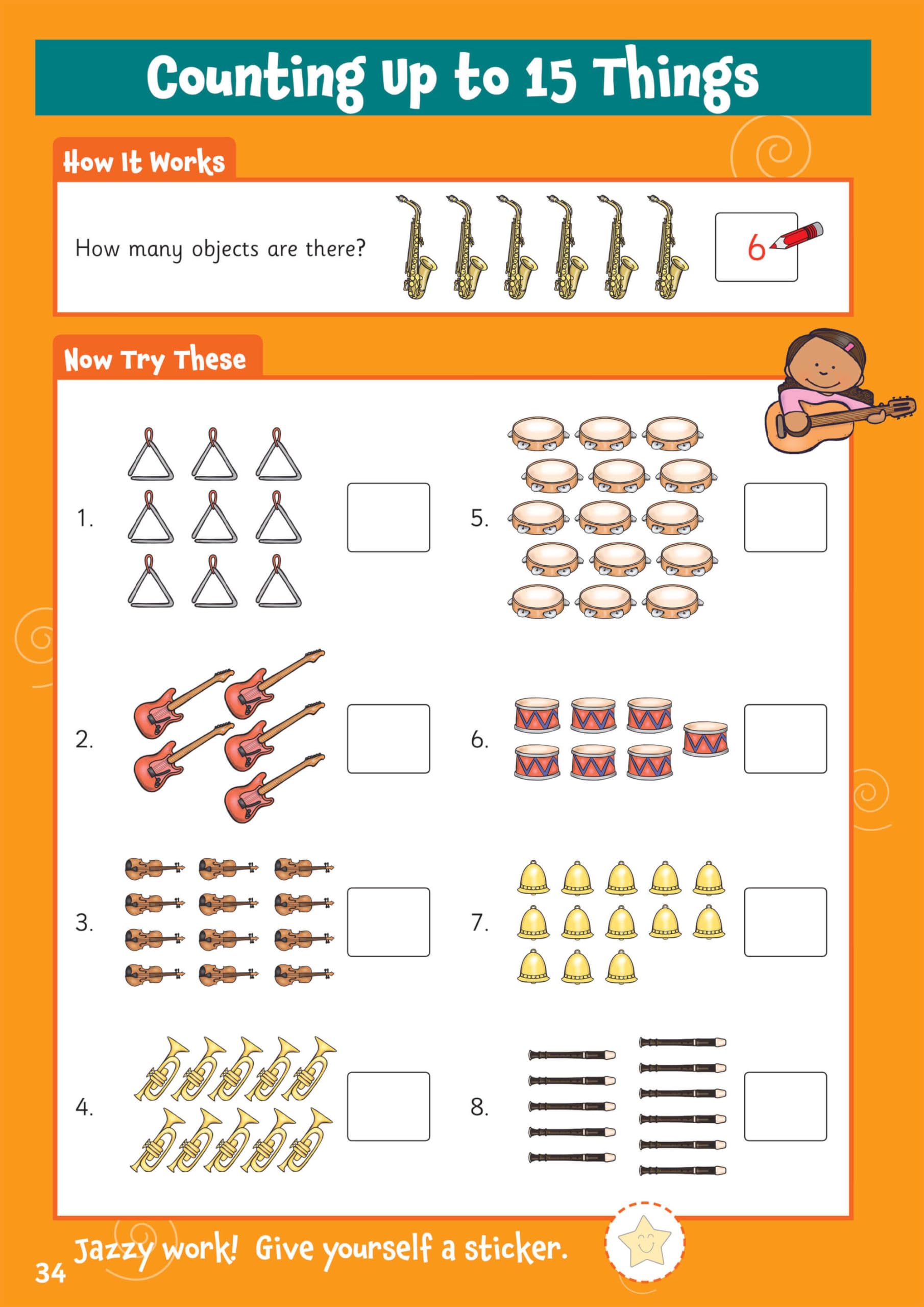 CGP 10 Minutes a Day Numbers Activity Book for Ages 3-5 | Includes Over 100 Stickers 4