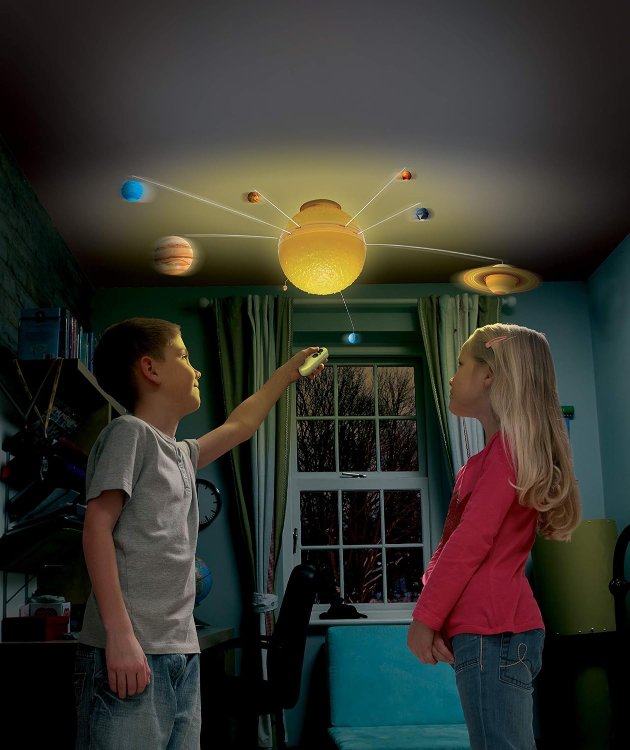 Brainstorm Toys My Very Own Solar System Nightlight - Remote-Controlled 85cm STEM Mobile 5