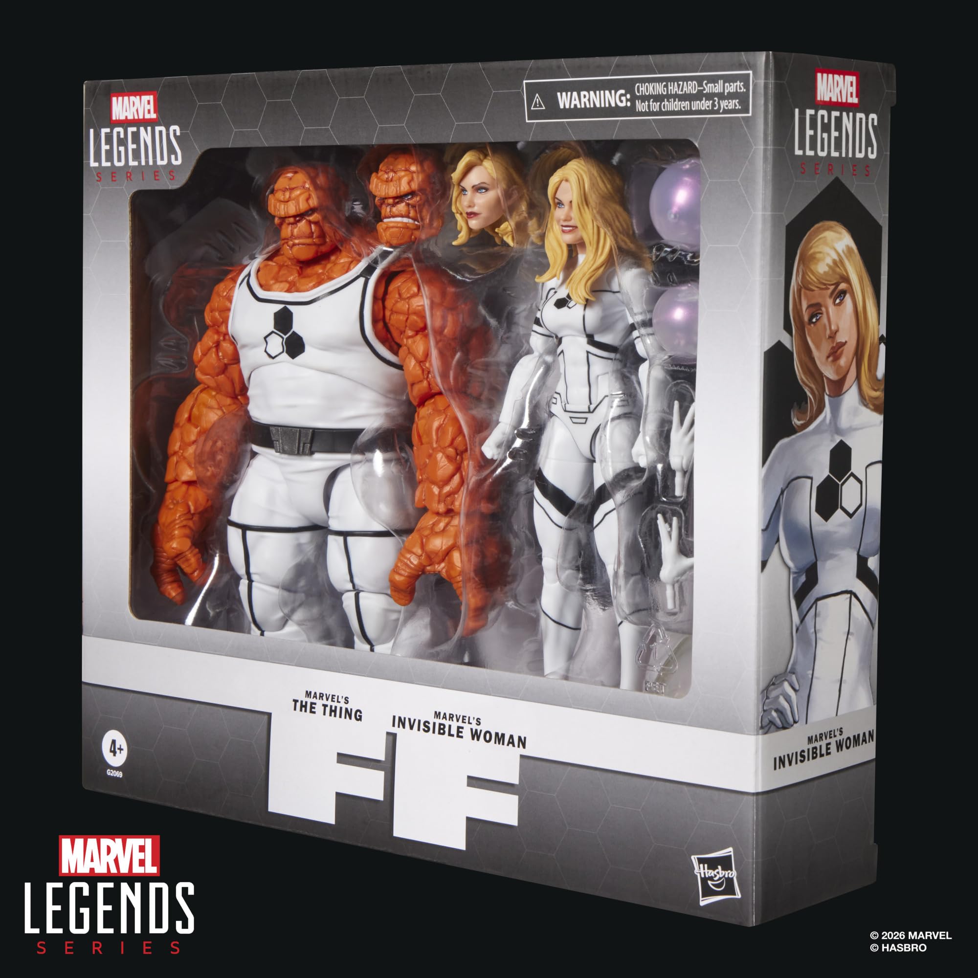 Marvel Legends Future Foundation The Thing & Invisible Woman 6-Inch Action Figures - 2 Figures, 9 Accessories, 20+ Points of Articulation 13