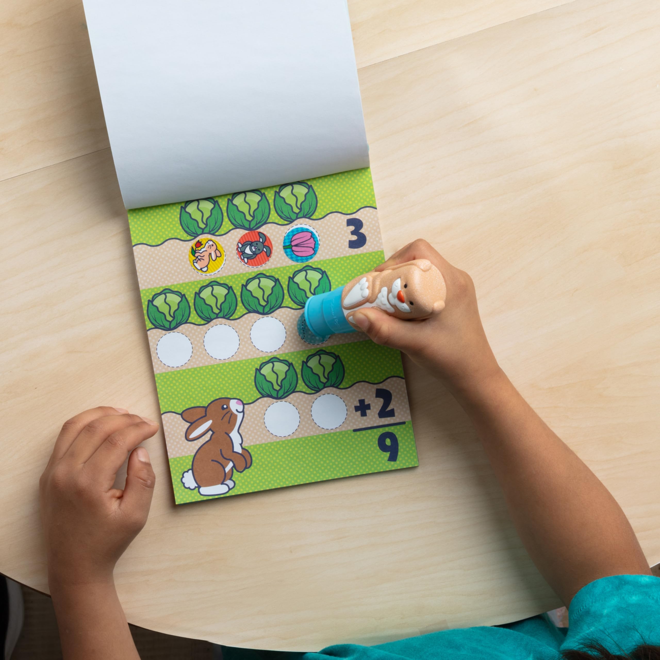 Melissa & Doug Sticker WOW! Activity Pad with 300 Stickers & Bunny Stamper | Ages 3+ 7