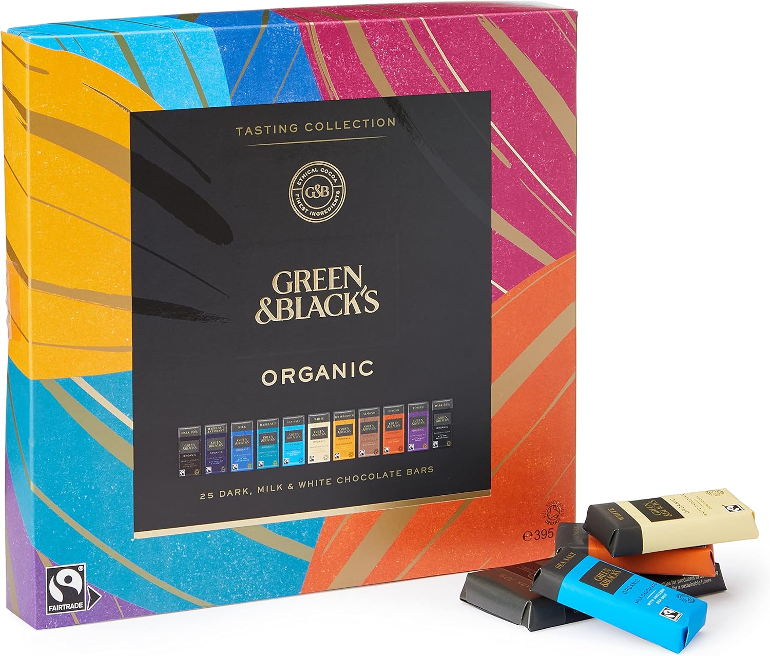 Green &amp; Black's Bio-Schokoladenriegel der Tasting Collection, 395 g 1