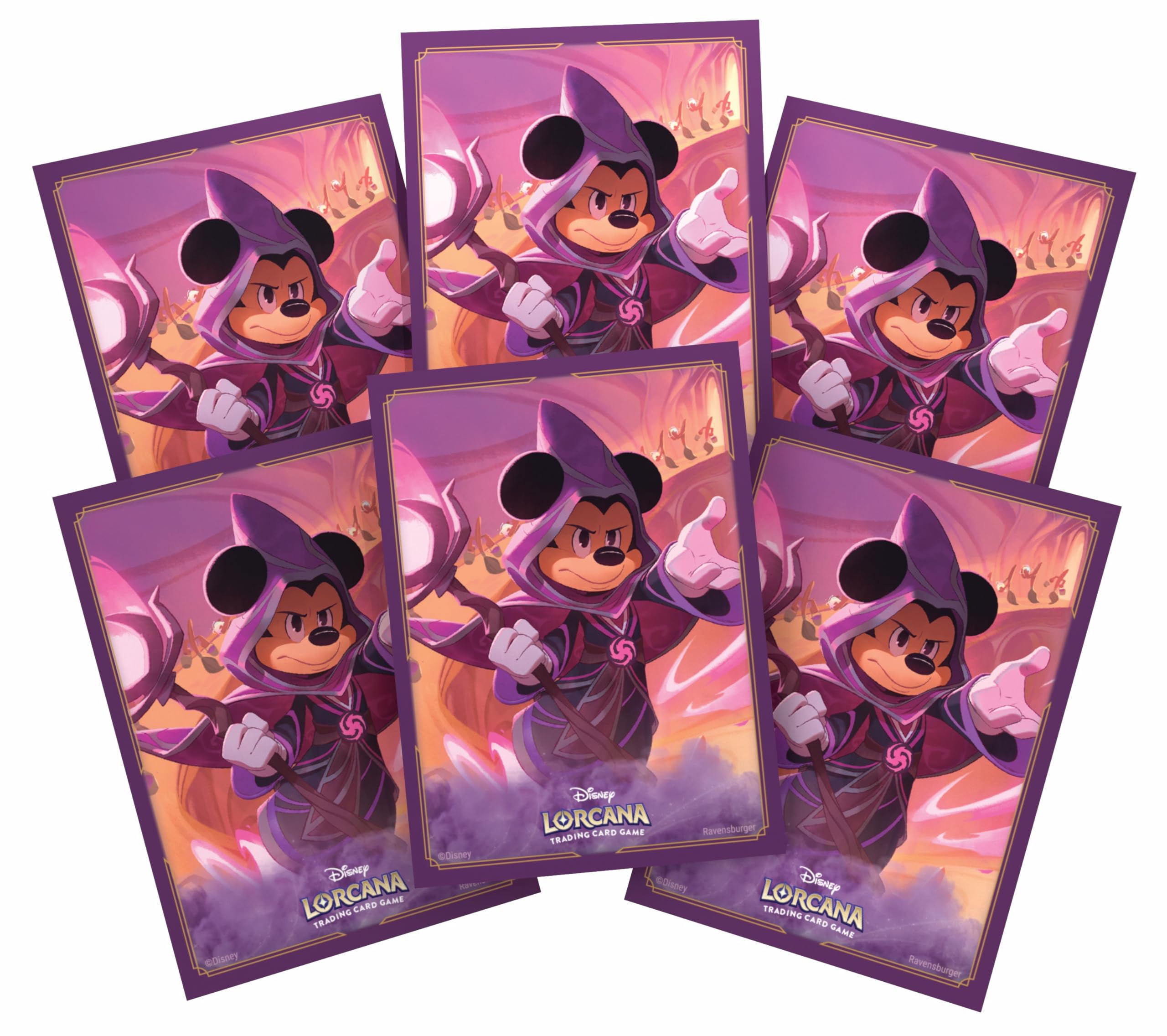 Ravensburger Disney Lorcana Trading Card Game Mickey Mouse Card Sleeves | 65 Count | Matte Finish