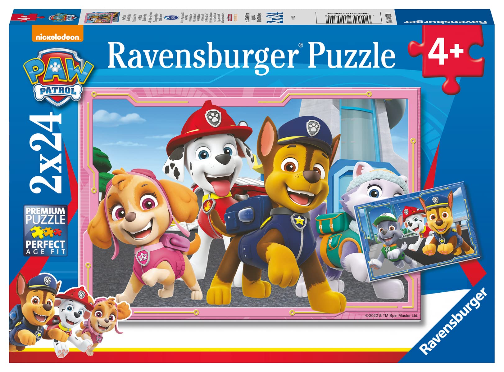 Ravensburger Paw Patrol 2 x 24 Piece Jigsaw Puzzles for Kids Age 4+ | FSC Certified