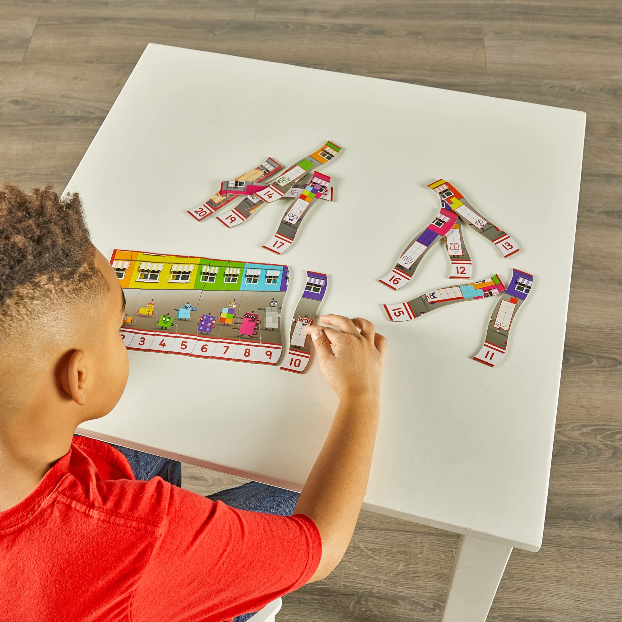 Learning Resources Numberblocks Sequencing Puzzle for Counting 1-20 | 10 Double-Sided Puzzles 7