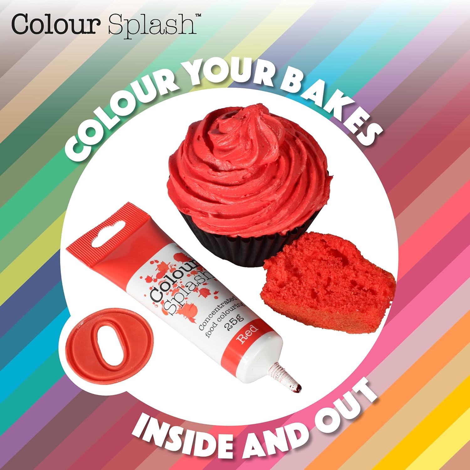 Colour Splash Lebensmittelfarbgel – Waldgrün, 25 g, hochkonzentrierte Quetschtube 8