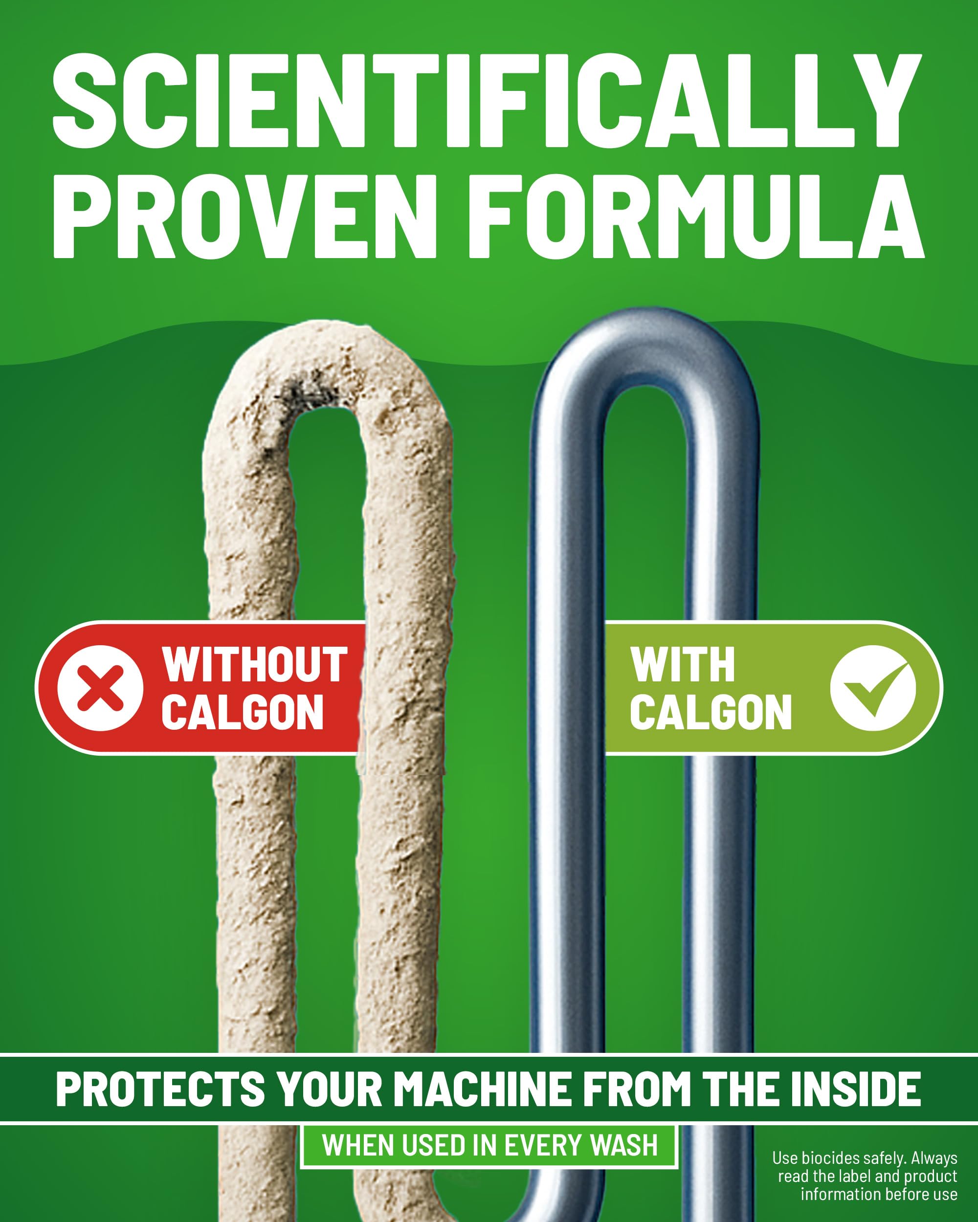 Calgon Hygiene Plus Washing Machine Cleaner & Limescale Remover Tablets - 65 Count 5