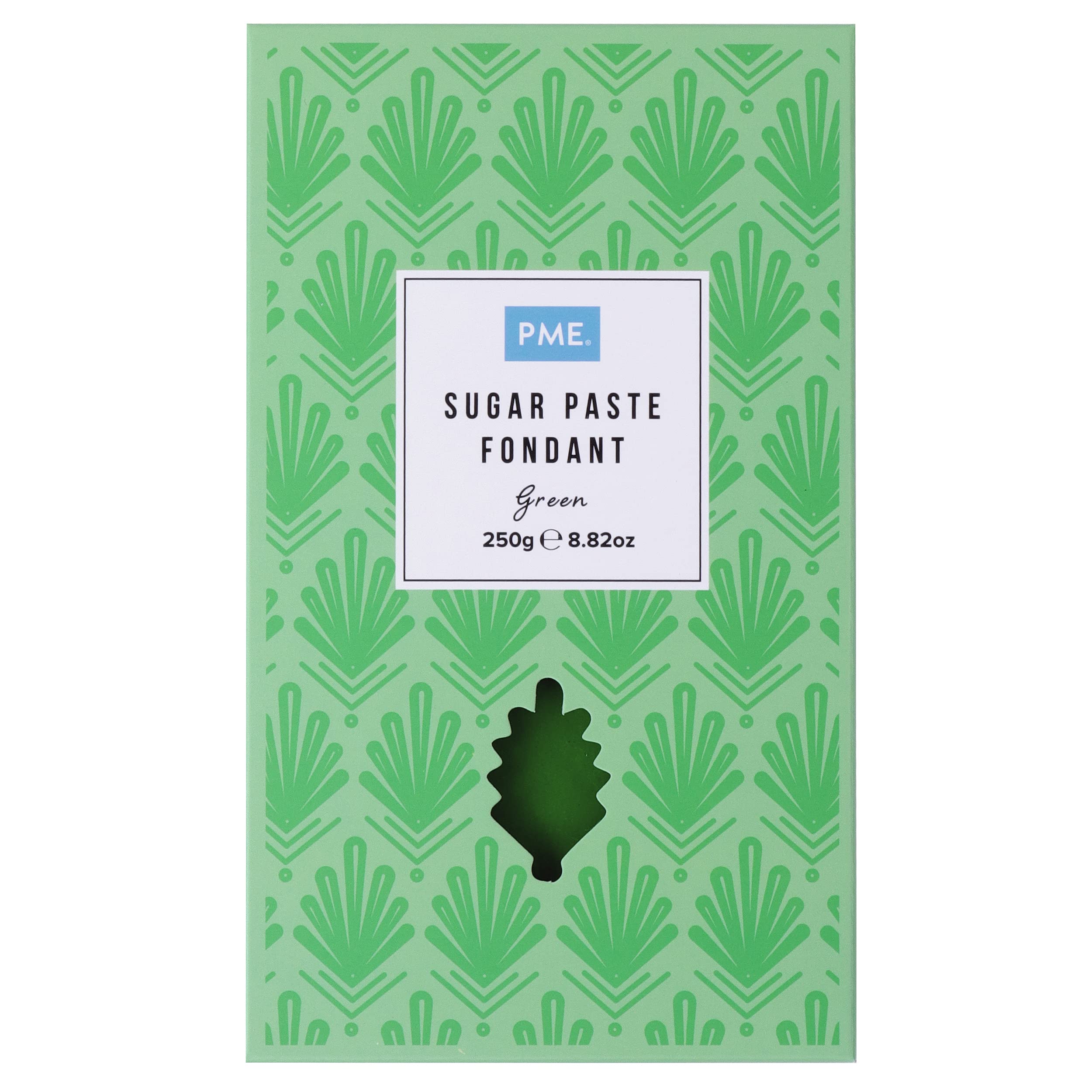 PME Green Sugar Paste Fondant - 250g | Ready to Roll | Smooth Finish 1