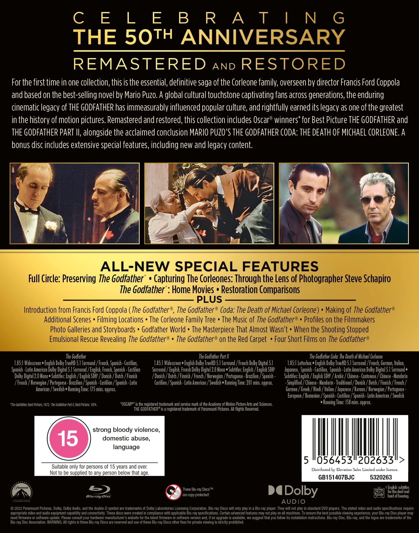The Godfather Trilogy [Blu-ray]