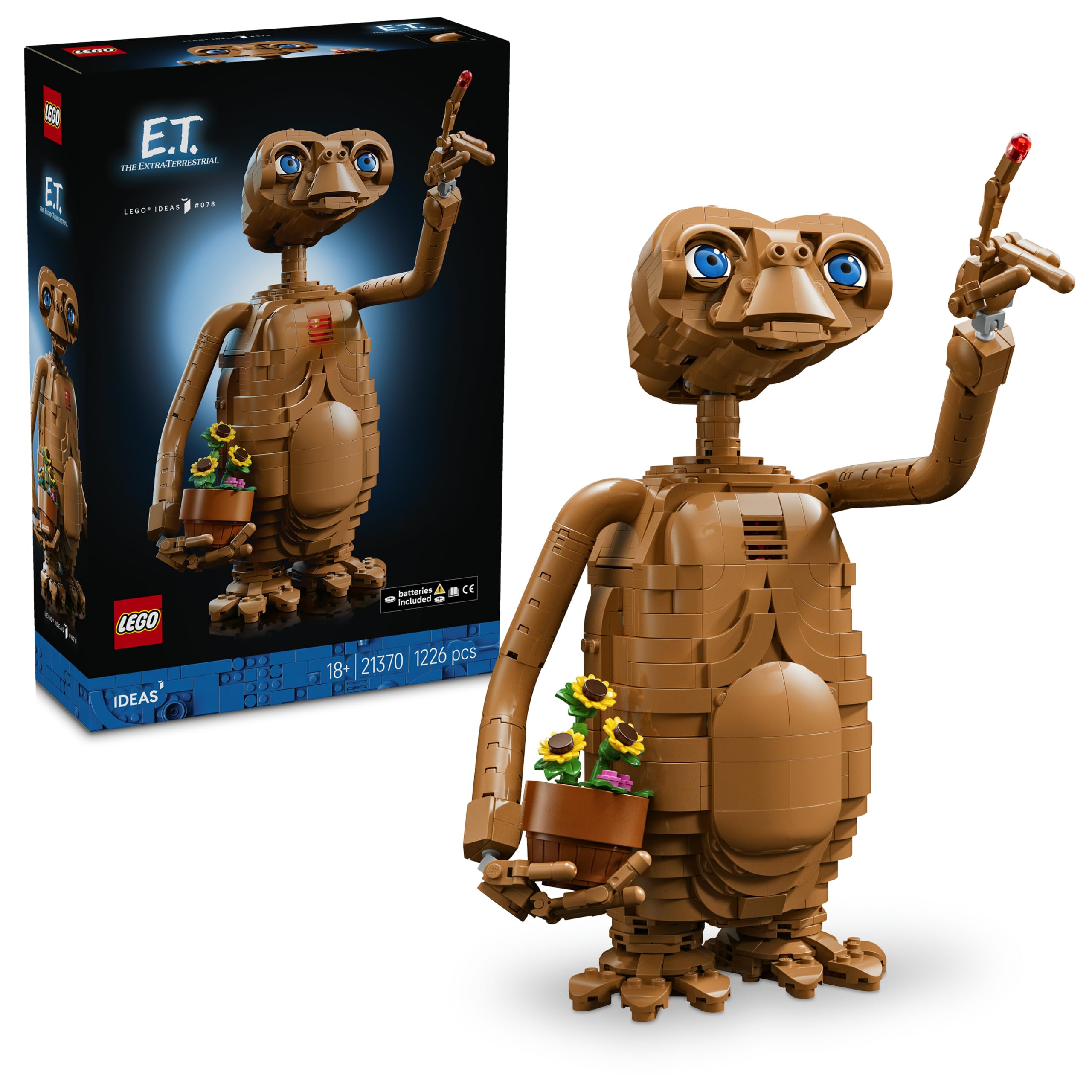 LEGO Ideas E.T. the Extra-Terrestrial Building Set (21370) | 1,226 Pieces | Ages 18+ 1