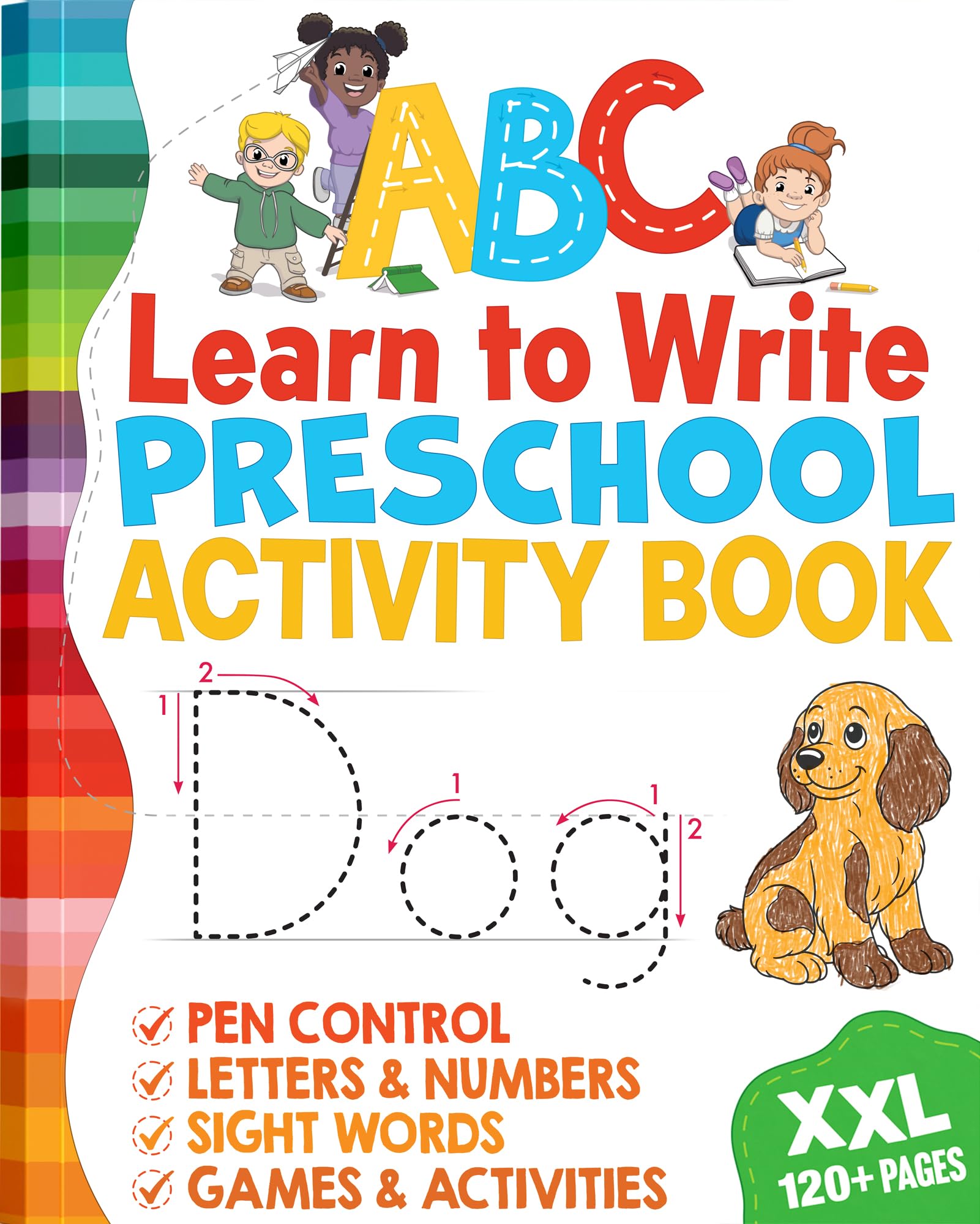 Edu Play Club A-B-C Learn to Trace & Write Letters Workbook | Ages 3-5 | Large Print Paperback