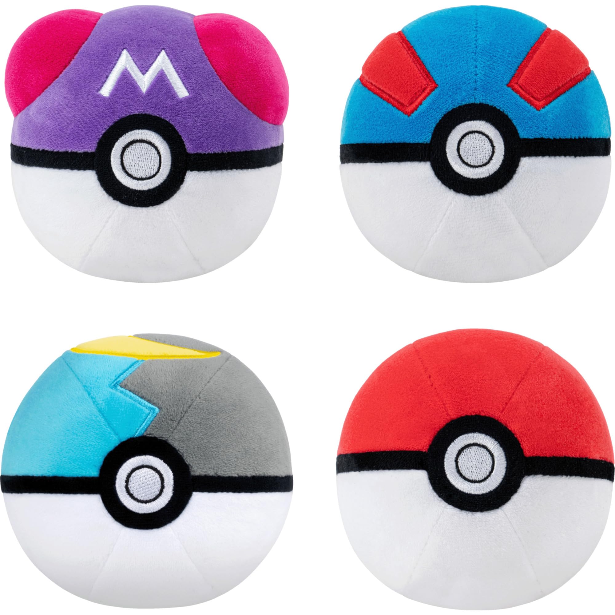 Pokémon Poké Ball Plush 4-Pack - 2-inch Soft Dolls | Multicolor 1