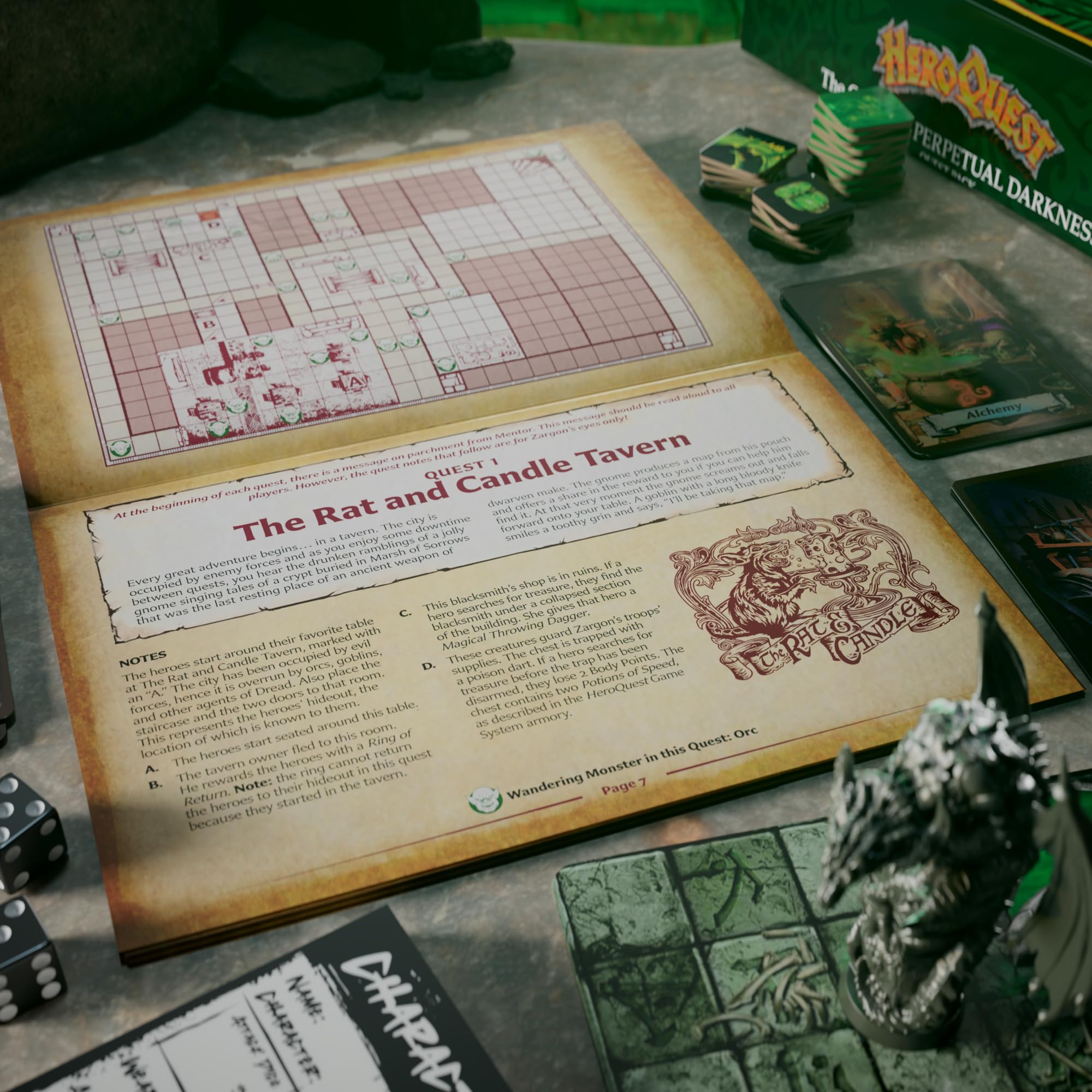 Avalon Hill HeroQuest Joe Manganiello’s The Crypt of Perpetual Darkness Quest Pack 8