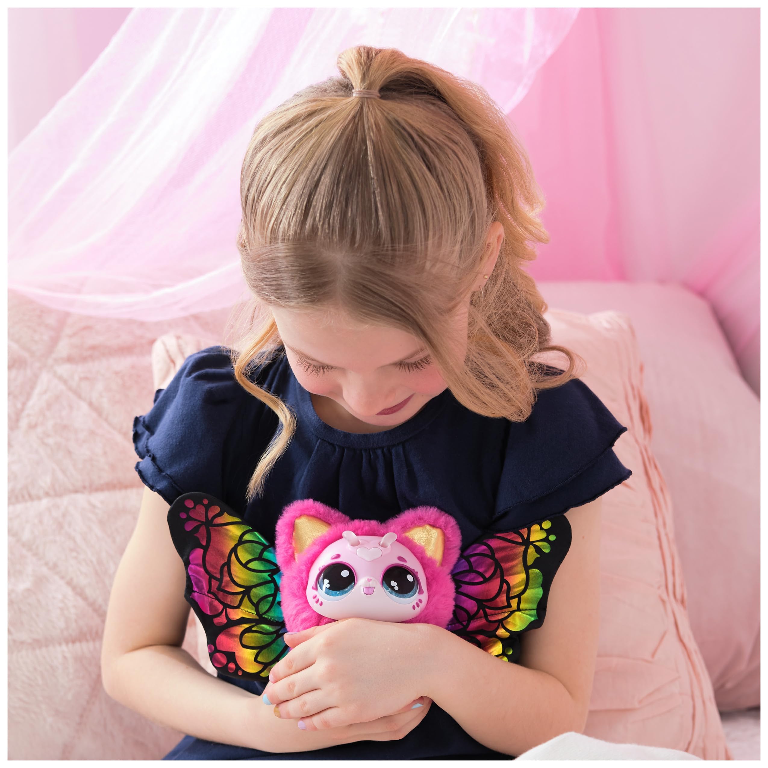 HATCHIMALS Bloomables Kittyfly Surprise Interactive Toy with Flower and Accessories - colours and styles may vary 4