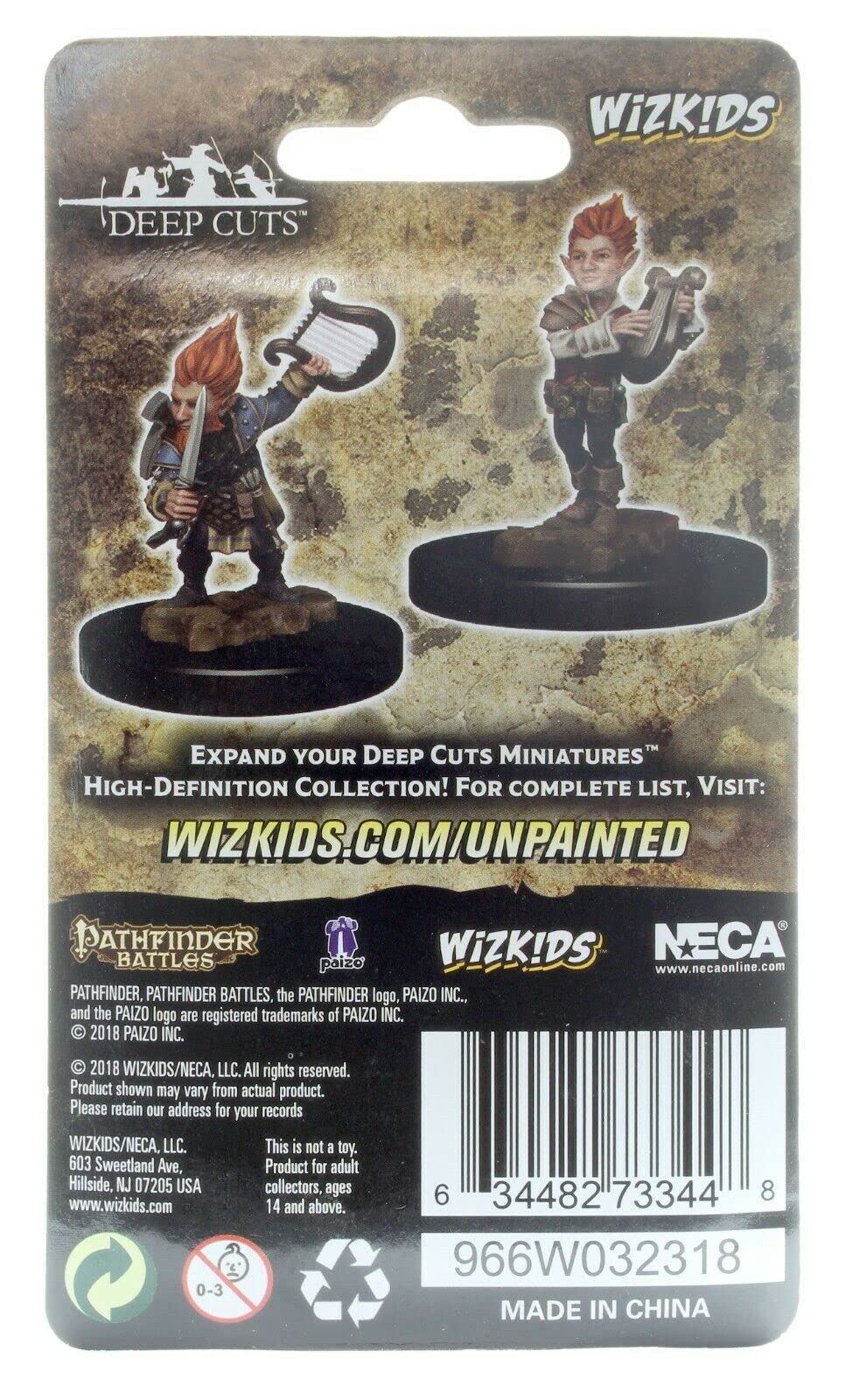 Dungeons & Dragons Gnome Male Bard Miniature Accessory | Cardstock | 2020 Release