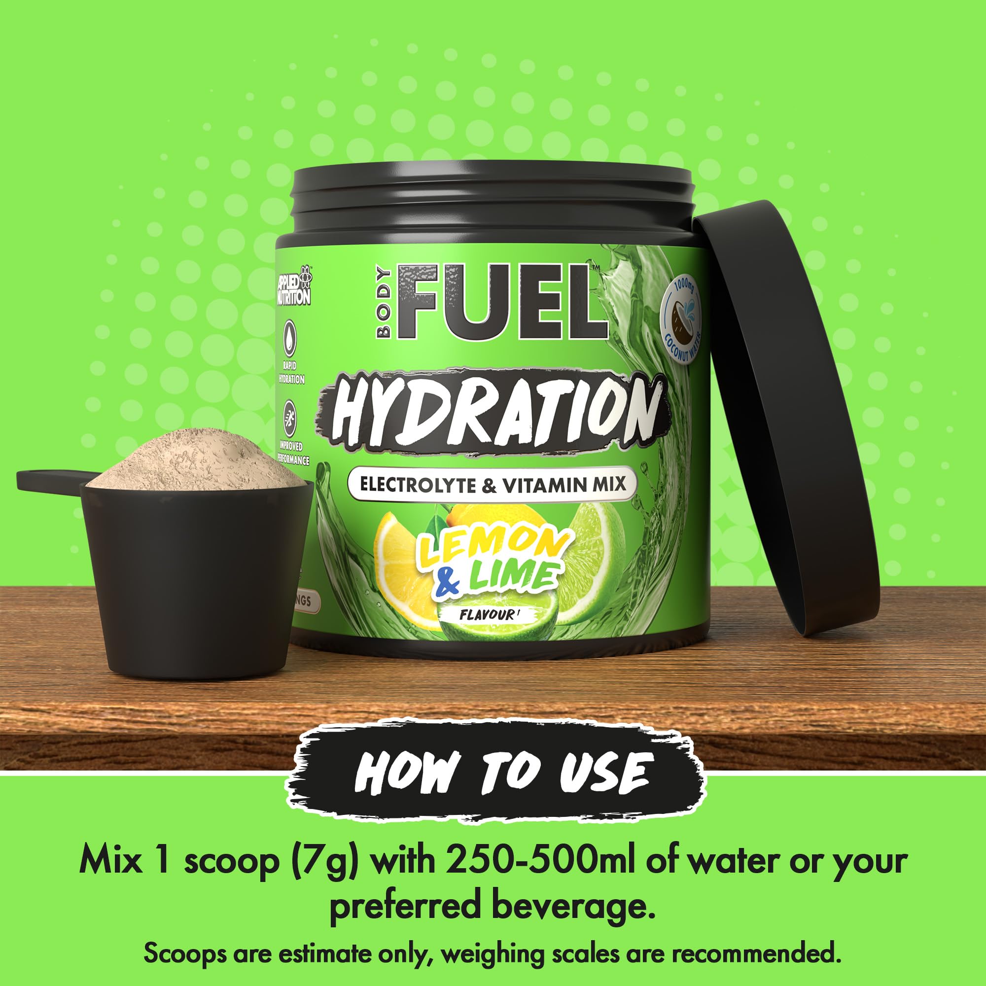 Applied Nutrition BodyFuel Hydration Electrolyte & Vitamin Powder - 30 Servings | Vegan & Halal 4