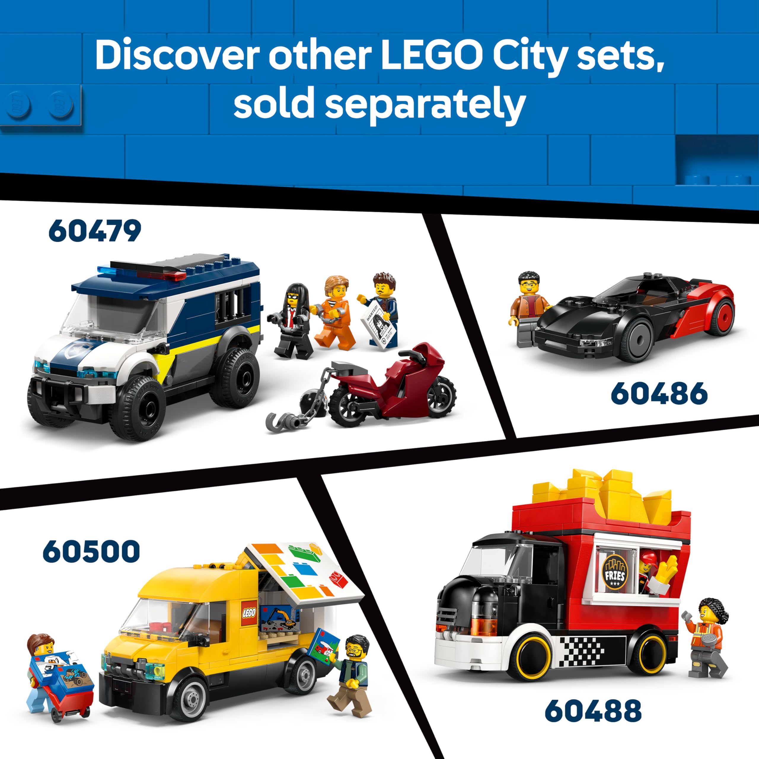 LEGO City Hot Rod Race Car Toy Set 60485 with Driver Minifigure | Ages 5+ 7