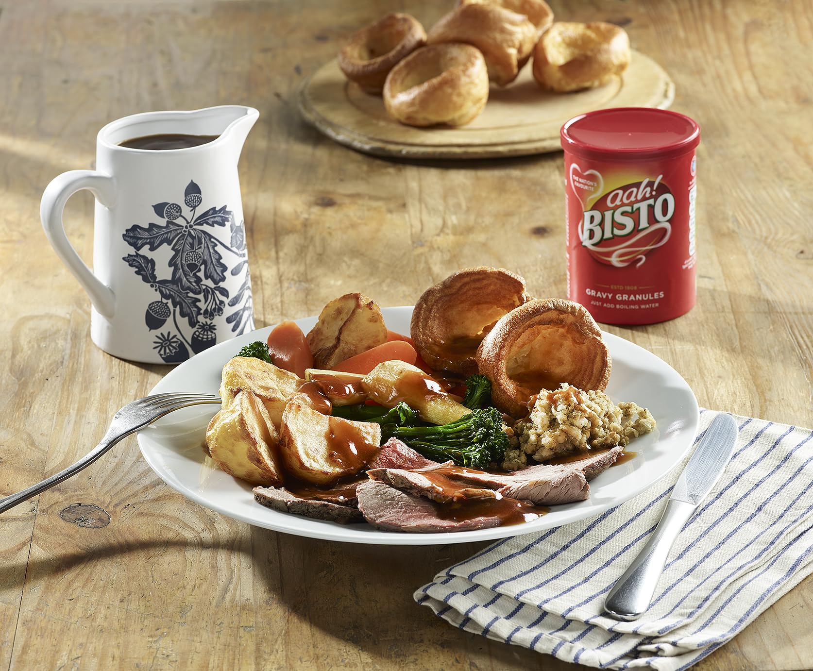 Bisto Beef Gravy Granules - Reduced Salt | Quick & Easy Preparation | 190 g Drum 3