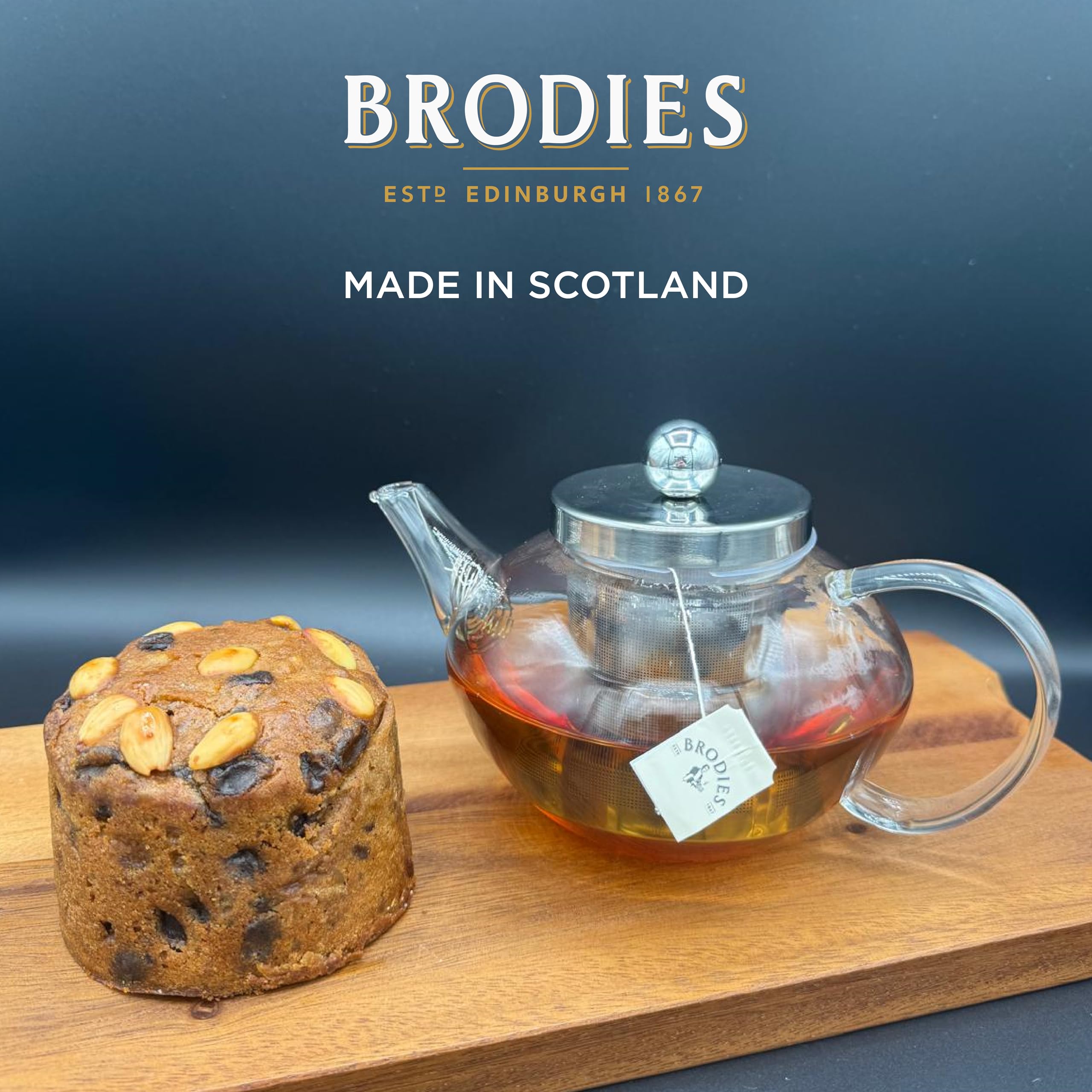 Brodies Dundee Cake - 315g - Handmade Scottish Fruit Cake with Marmalade, Brandy & Almonds 9