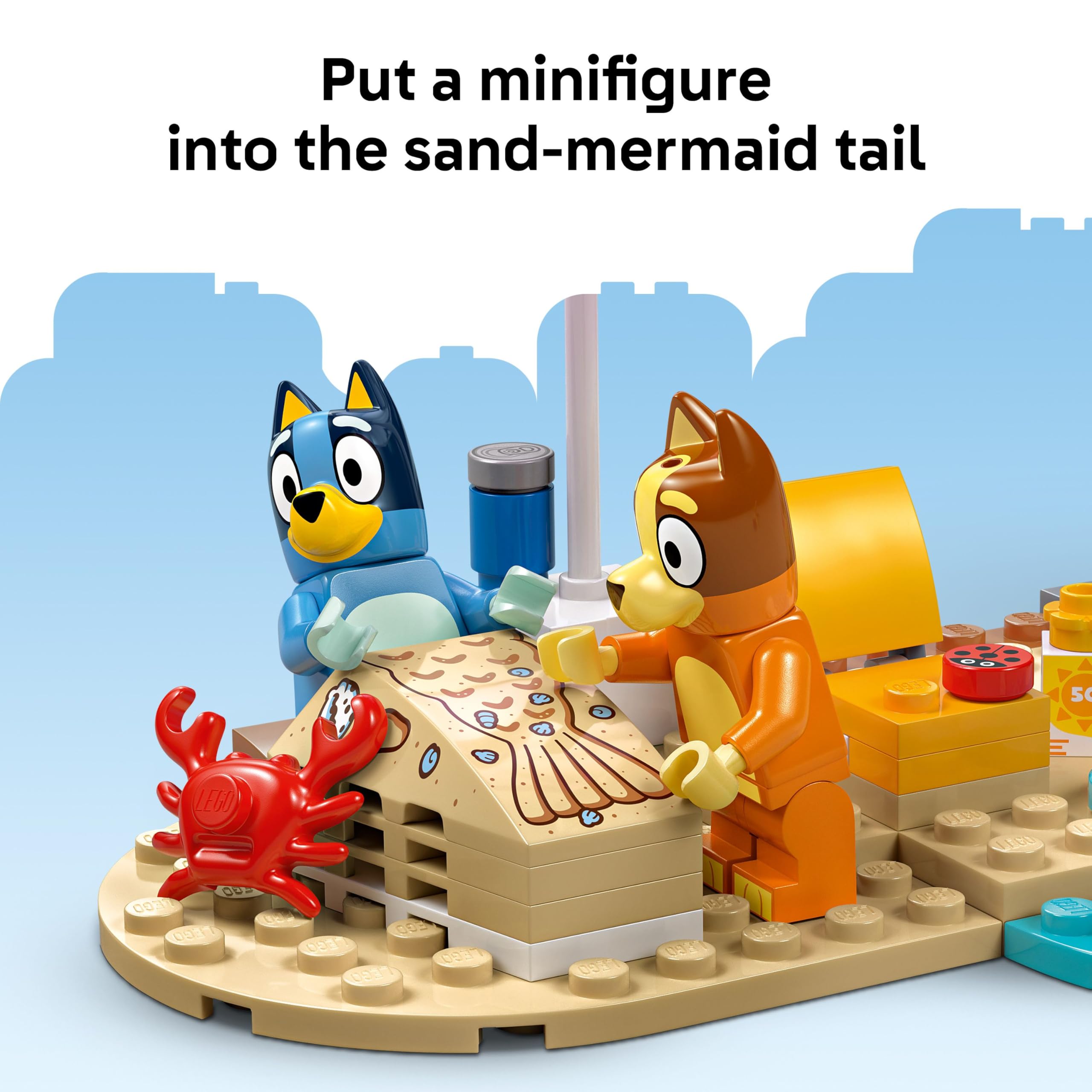 LEGO Bluey 11202 Bluey's Beach & Family Car Trip Building Set for Ages 4+ 7