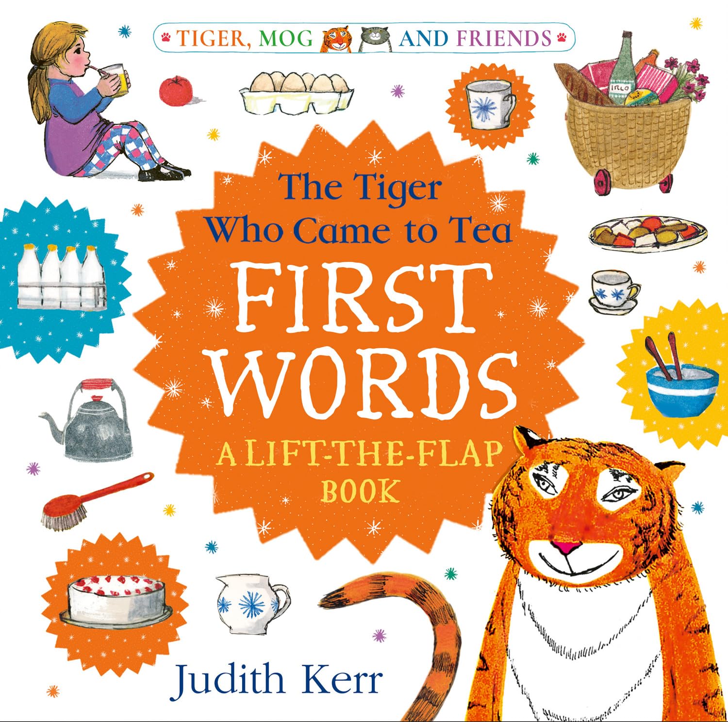 HARPERCOLLINSCHILDREN’SBOOKS The Tiger Who Came to Tea: First Words Lift-the-Flap Board Book | Ages Baby - 6 Years