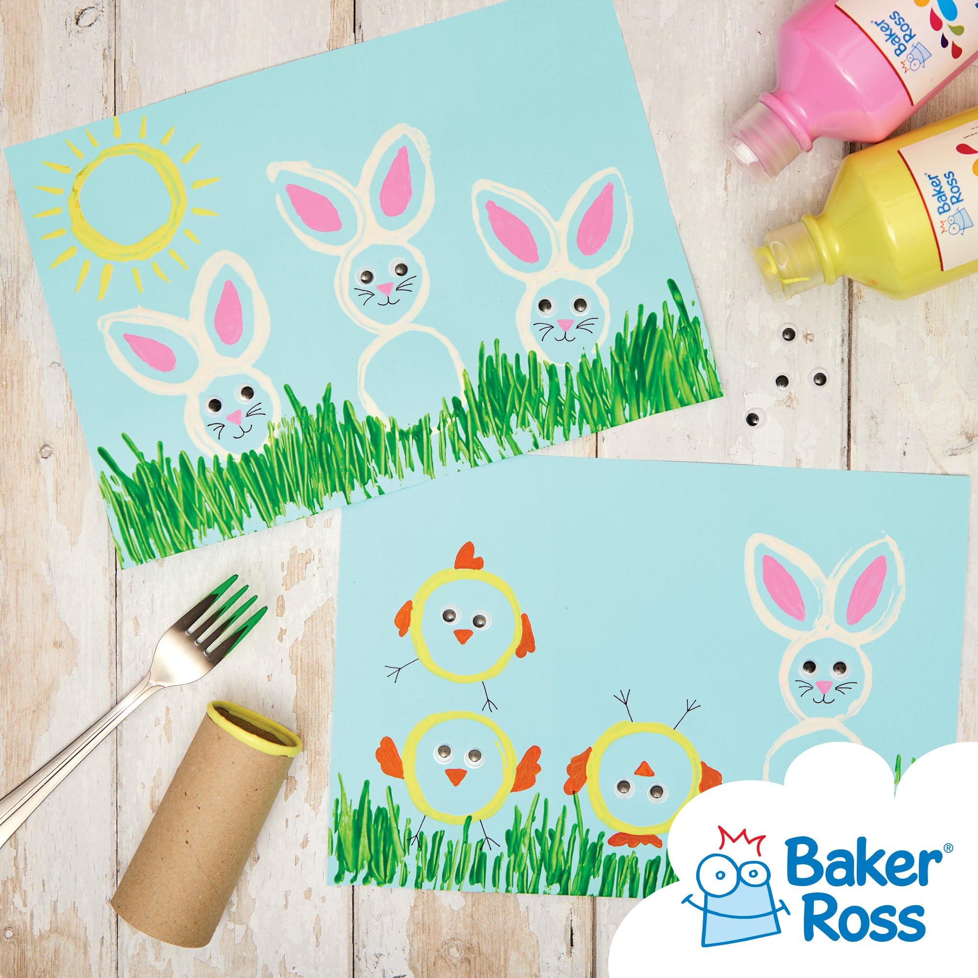Baker Ross A4 Pastel Coloured Card - 50 Sheets, 220 gsm for Crafts and Decoration 4