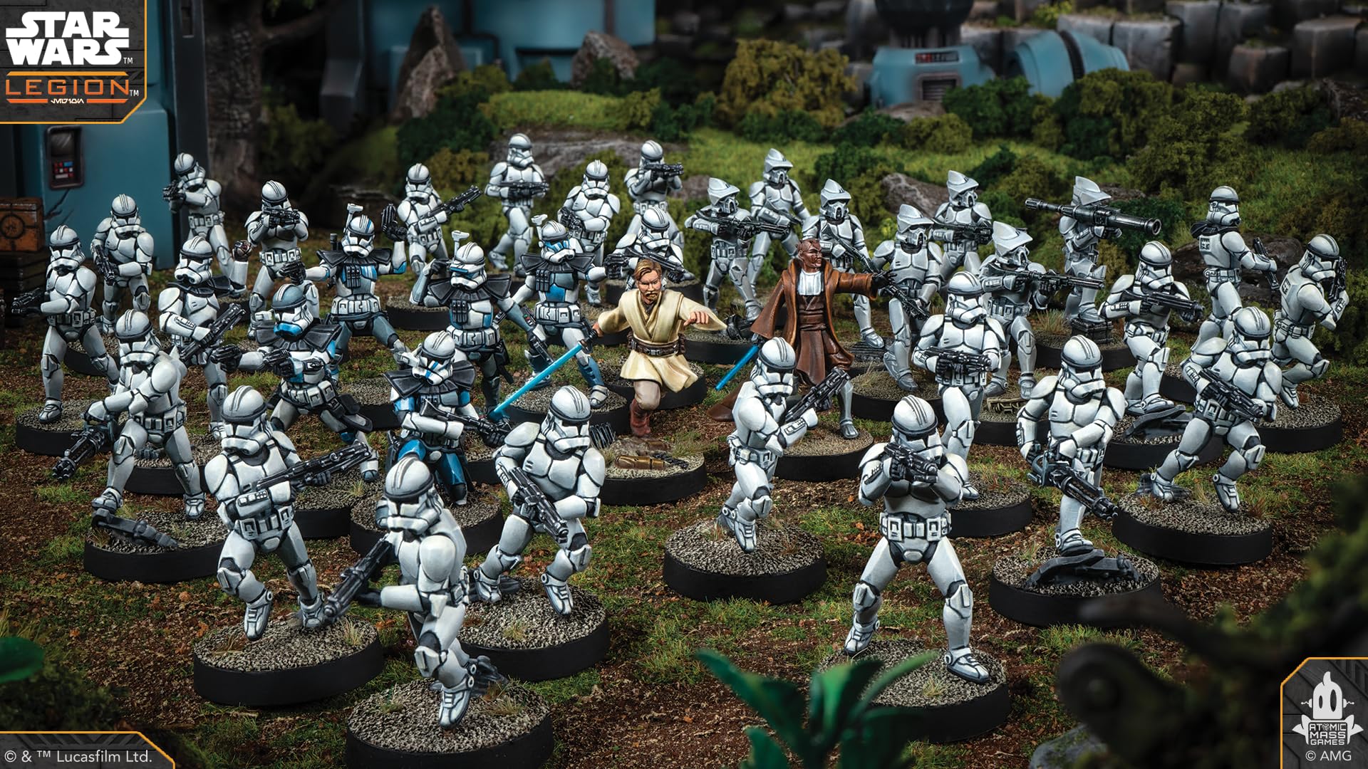 Asmodee Star Wars: Legion - Galactic Republic Starter Set Miniature Game 11