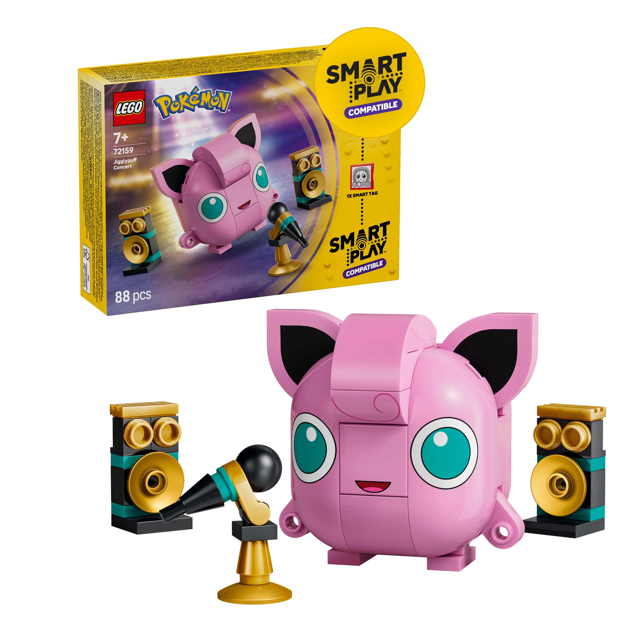 LEGO Pokémon SMART Play: Jigglypuff Concert Building Set | Interactive Music Toy | Ages 7+