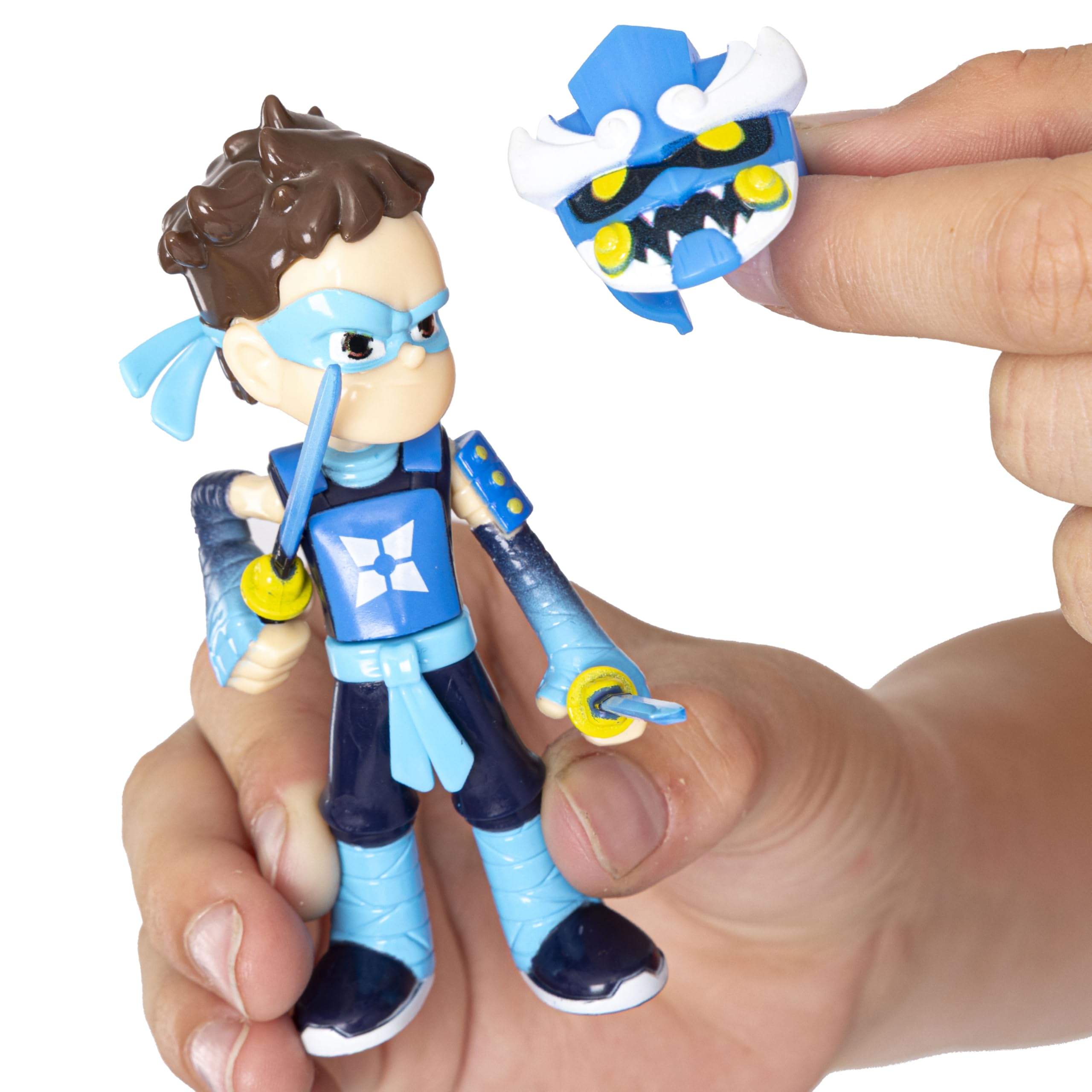 Ninja Kidz Mini Mystery Set with 5 Collectible Figures, Foam Throwing Star | Ages 3+ 4