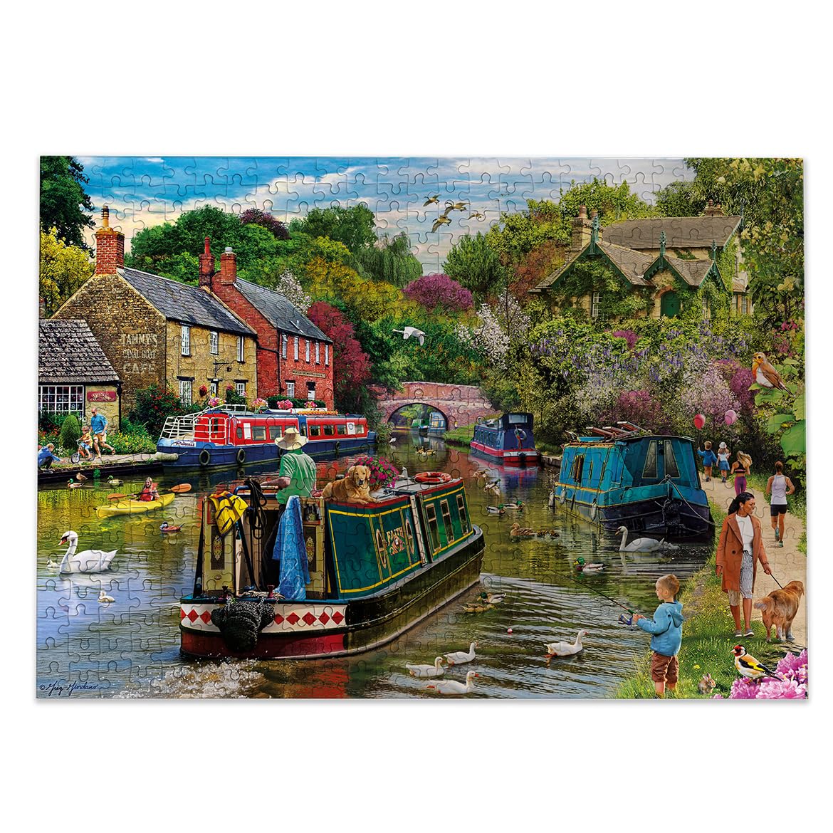 Gibsons River Retreat Jigsaw Puzzle - 500 Pieces | 48 x 34 cm Artwork by Greg Giordano 8