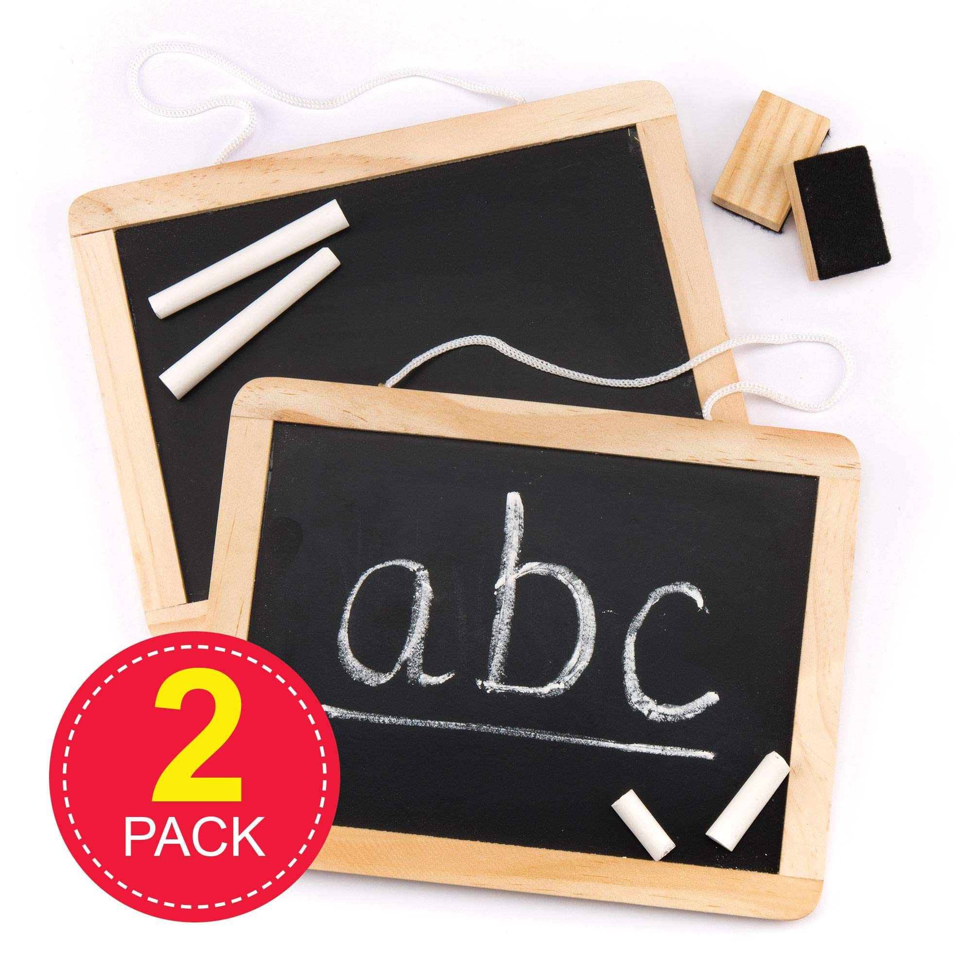 Baker Ross AR287 Wooden Chalk Board Sets - perfect Craft Supplies For Boys 3