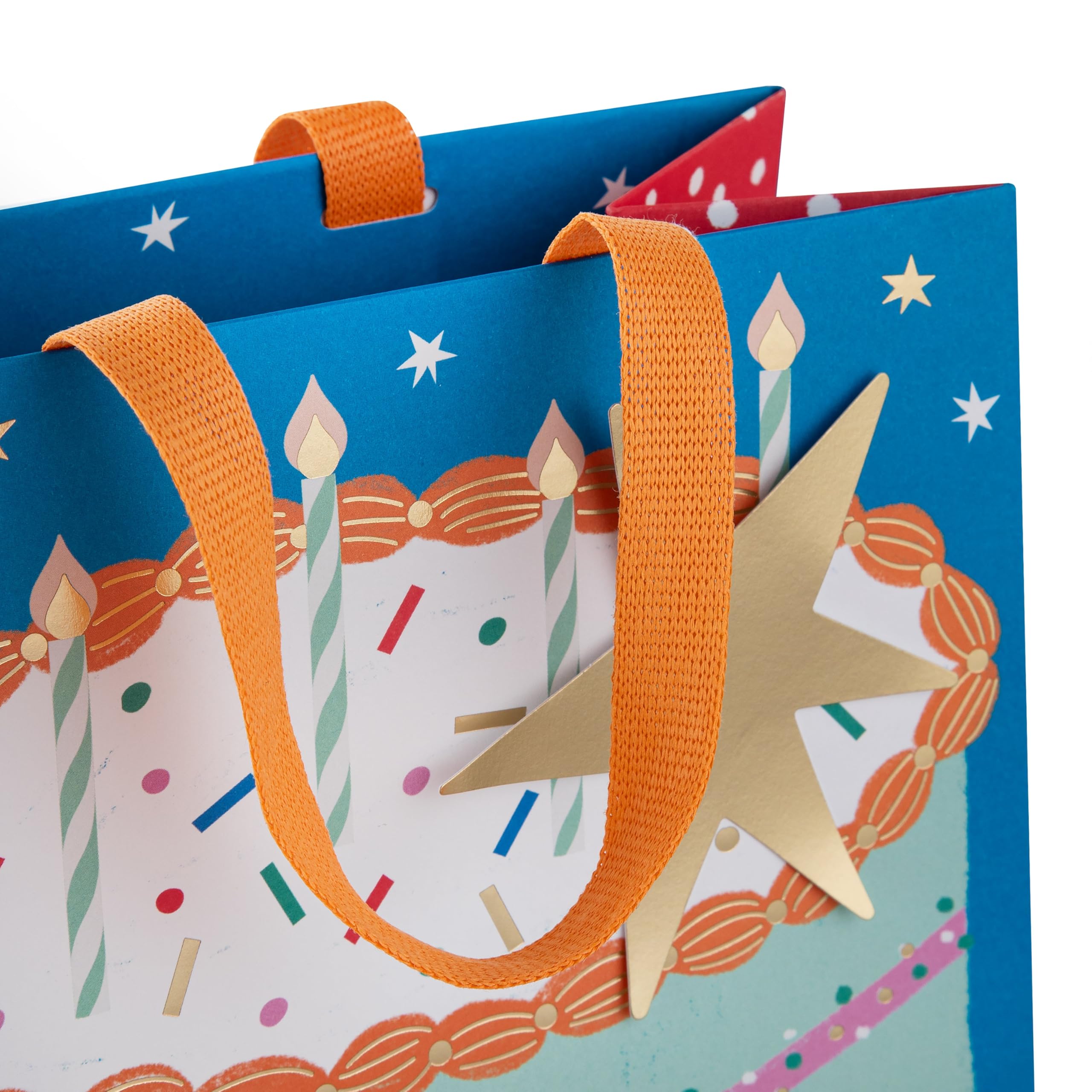 Hallmark Gift Bag Bundle - Pack of 3 Assorted Sizes with Gold Foil Accents | FSC Certified 9