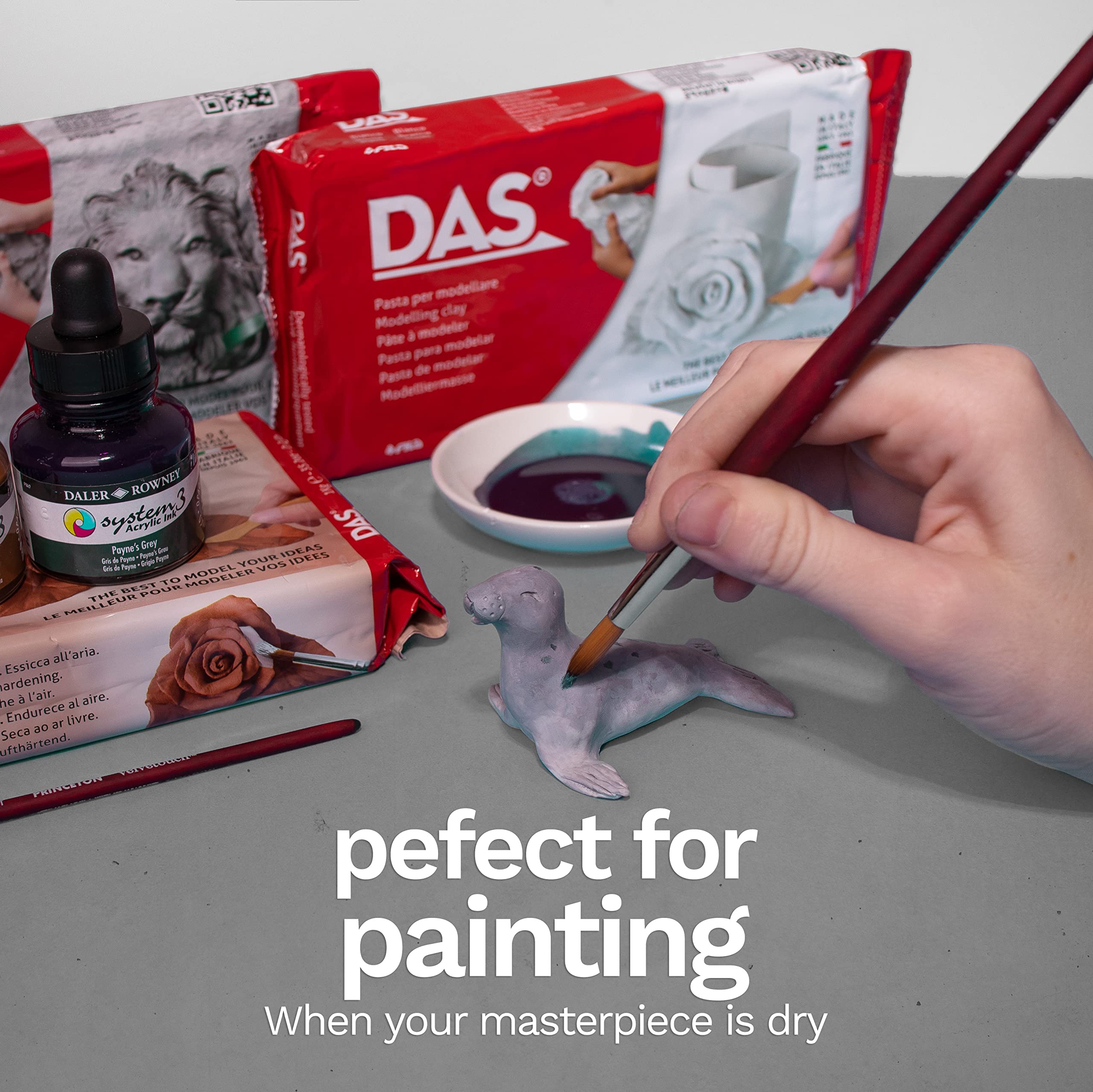 DAS Terracotta Air-Hardening 500g Modelling Clay, Ideal for Professionals & Hobbyists 5