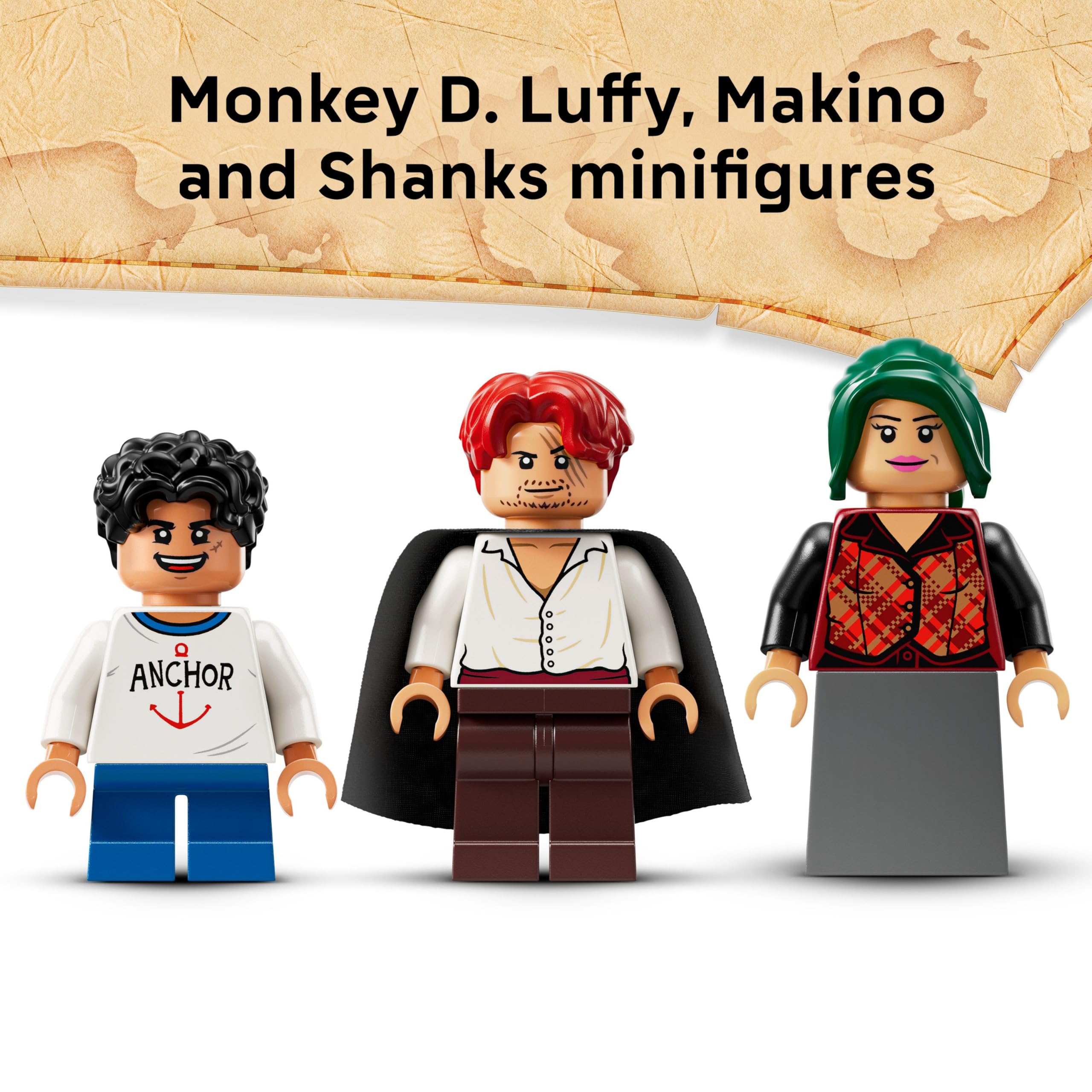 LEGO ONE PIECE Windmill Village Hut Building Set 75636 | Ages 8+ | Includes Luffy, Shanks & Makino Minifigures 5