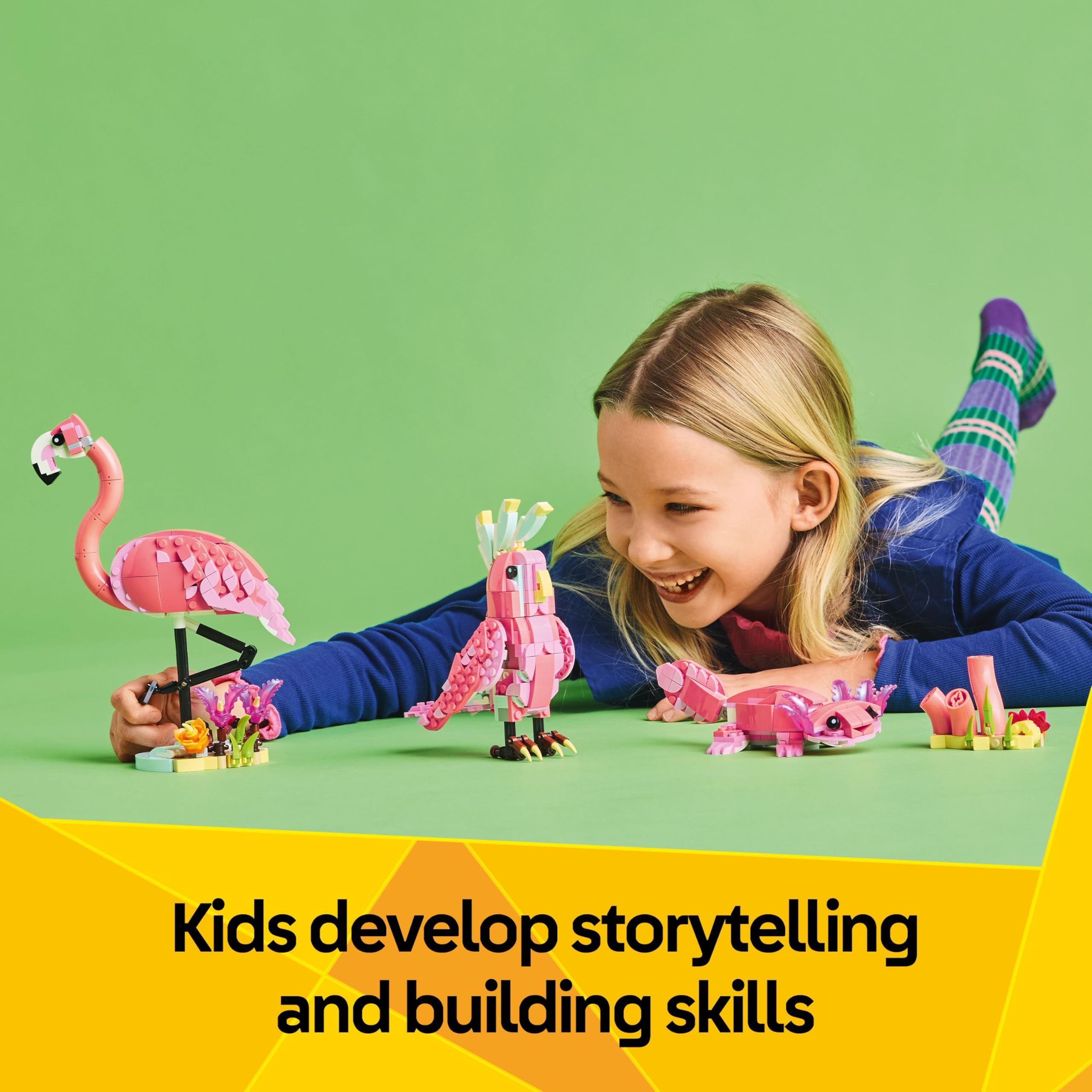 LEGO Creator 3in1 Wild Animals: Pink Flamingo Set 31170 | 3 Models in 1 | Ages 8+ 5
