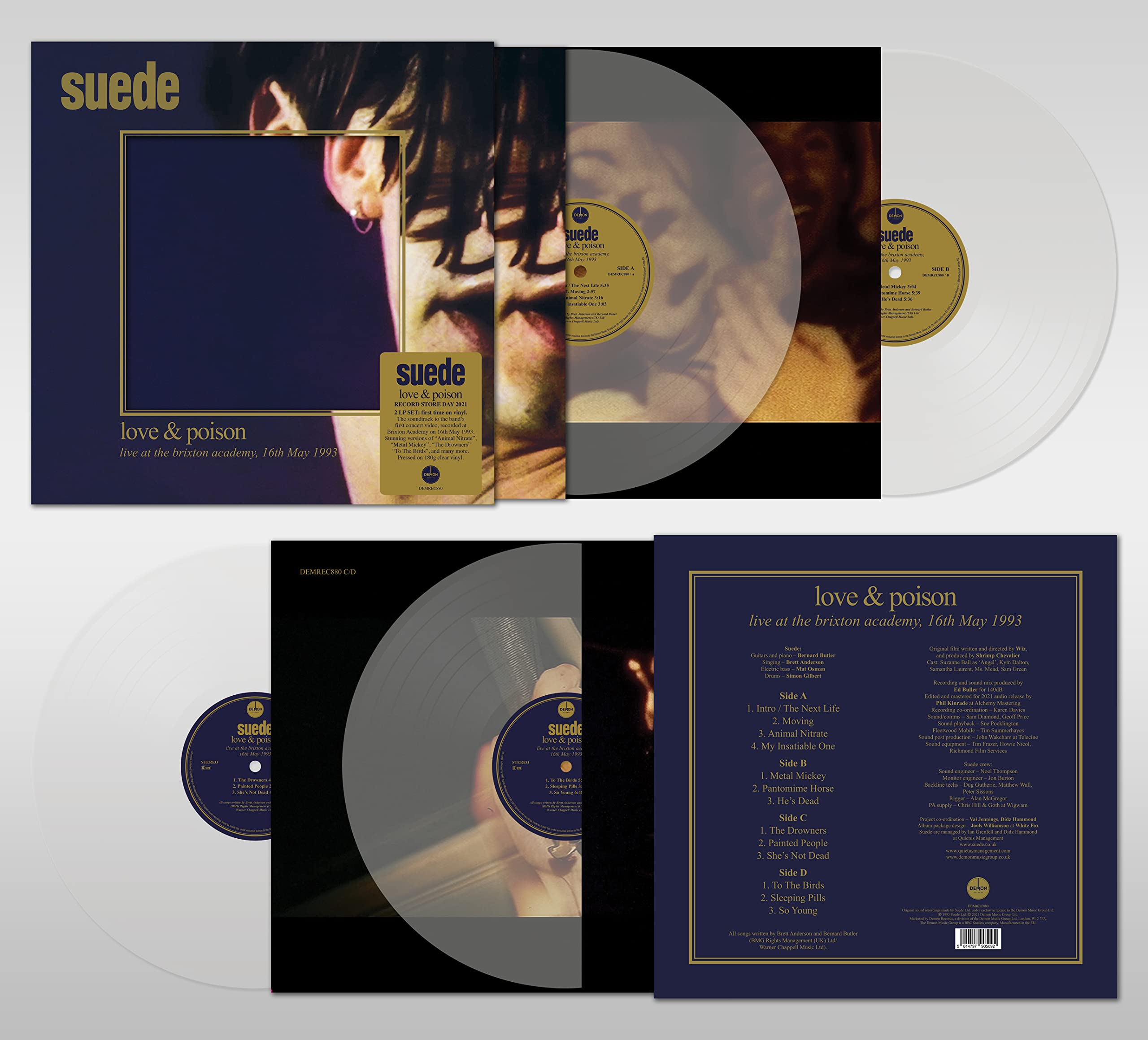 The London Suede – Love &amp; Poison [Limitiertes 180-g-Vinyl in transparentem Format] [RSD 2021]
