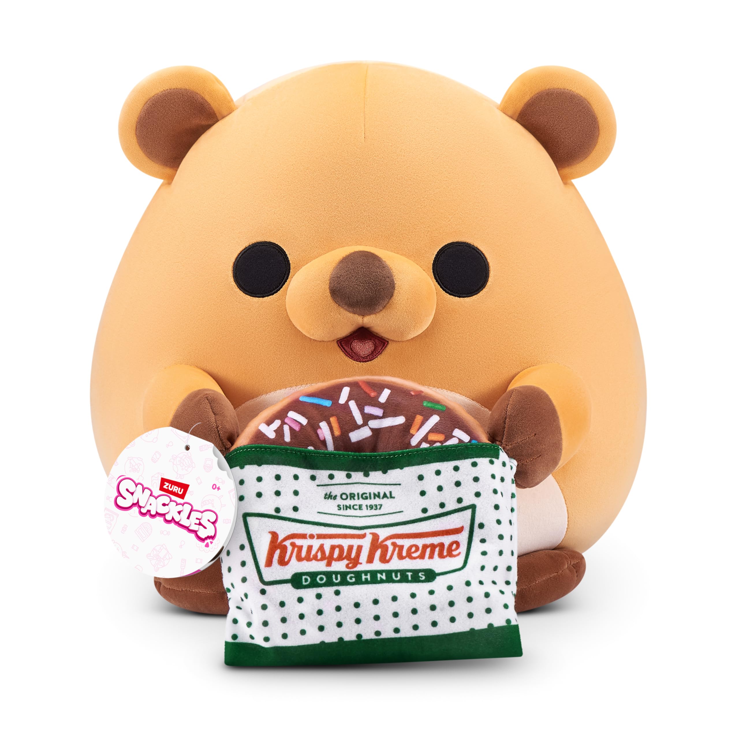 Snackles Series 3 14-inch Plush - Frankie by ZURU, Collectible Soft Toy with Snack