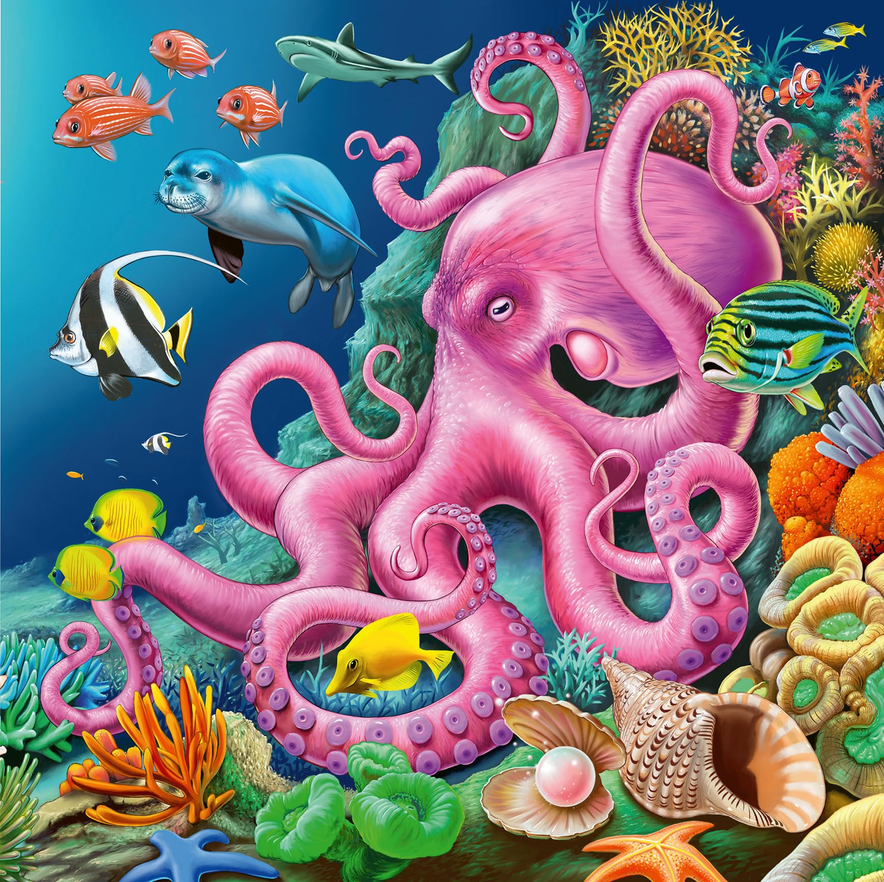 Ravensburger Underwater Sealife Adventure Jigsaw Puzzles - 3 x 49 Pieces | Ages 5+ | FSC Certified 4