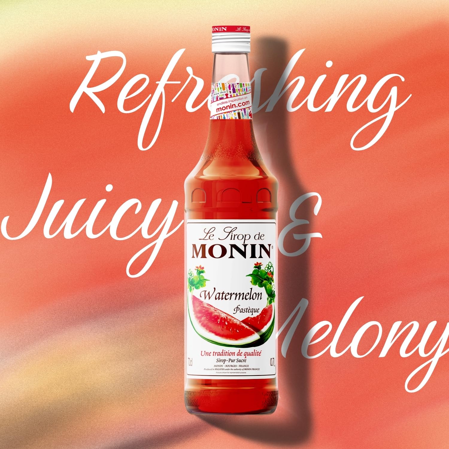 Monin Watermelon Syrup - 700ml Premium Concentrate | Vegan & Allergen-Free 5