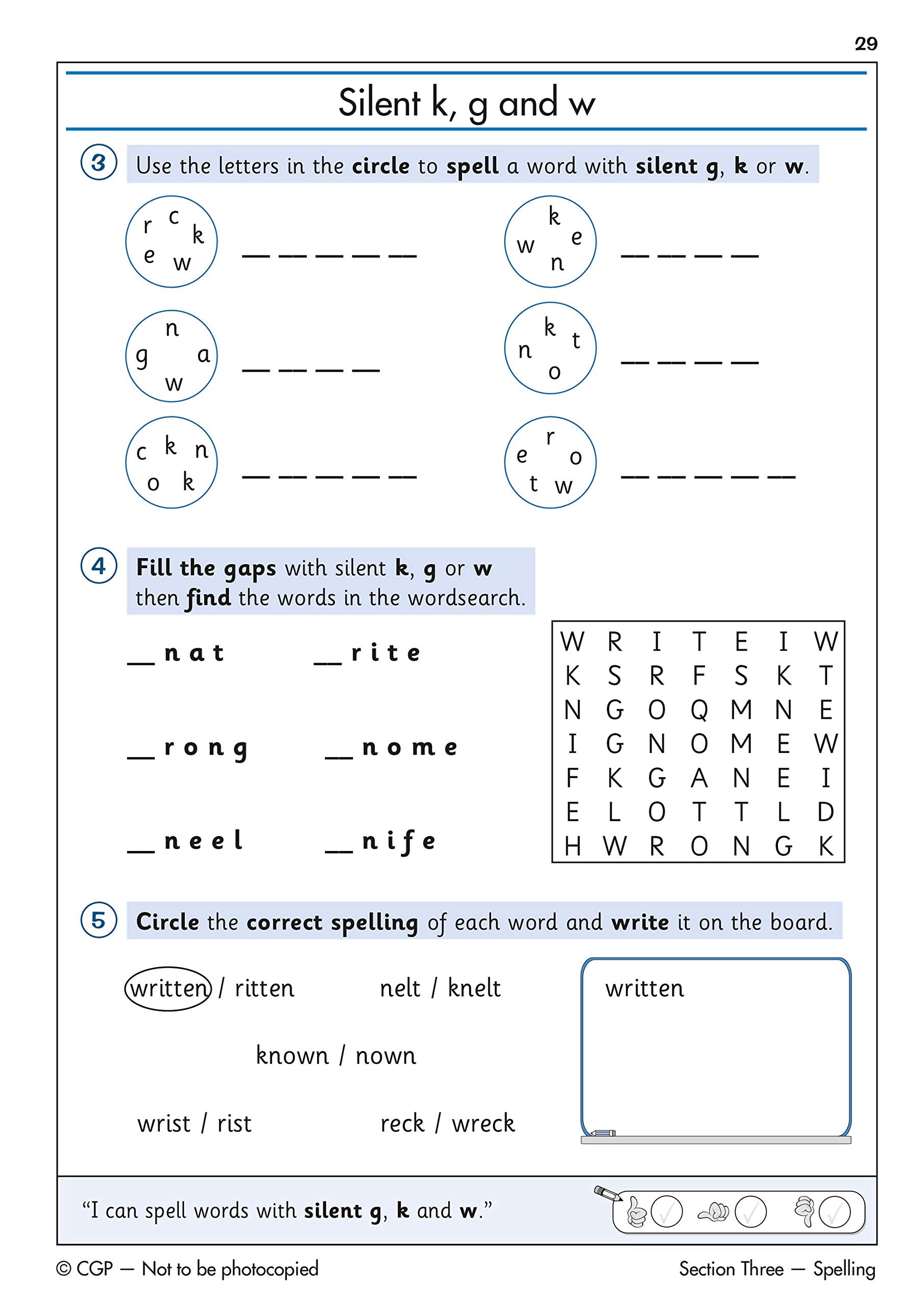 CGP KS1 English Targeted Question Book - Grammar, Punctuation & Spelling for Year 2 | Paperback | 64 Pages 6