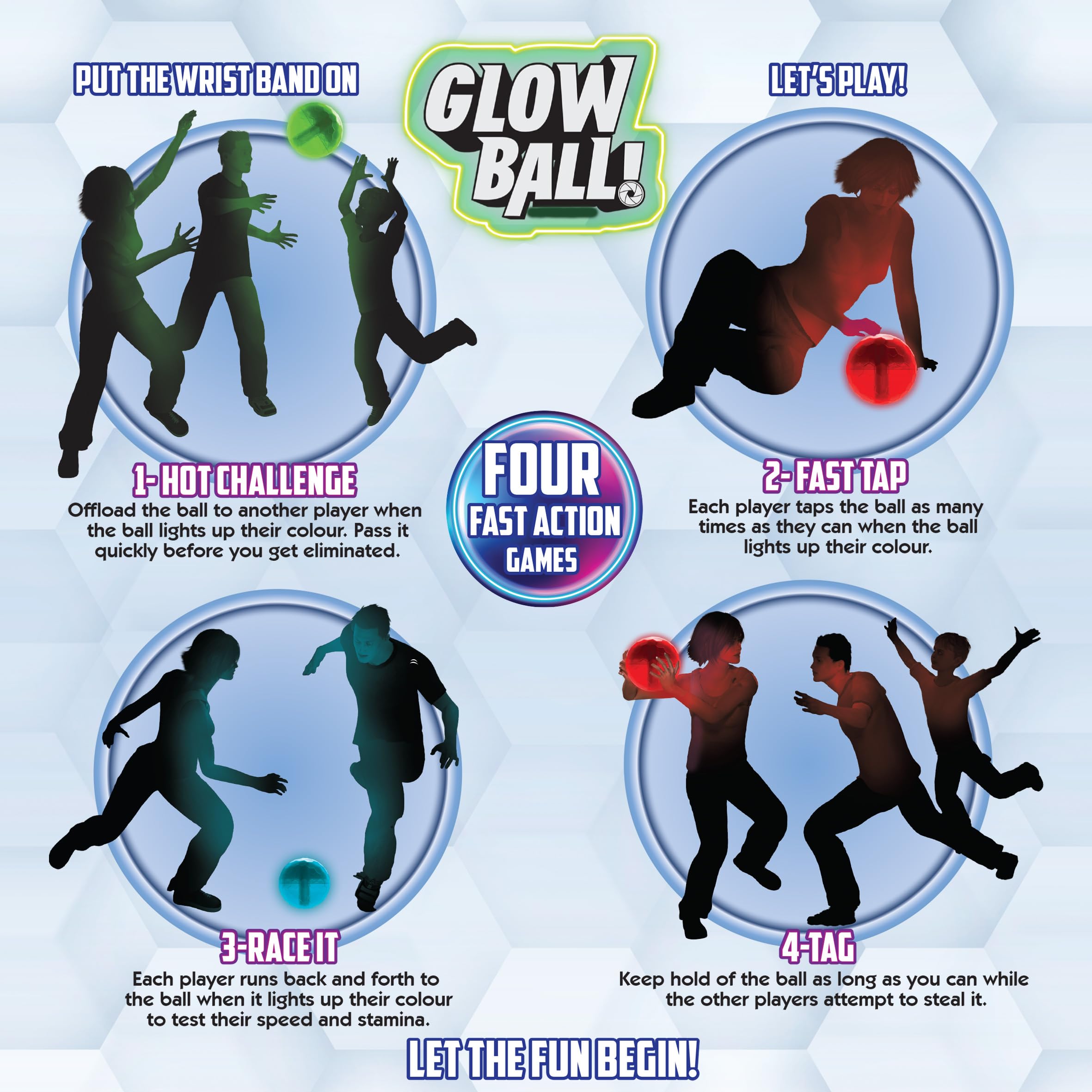 Fotorama Glow Ball - 4-in-1 Action Game | Color Changing | Ages 6+ 5