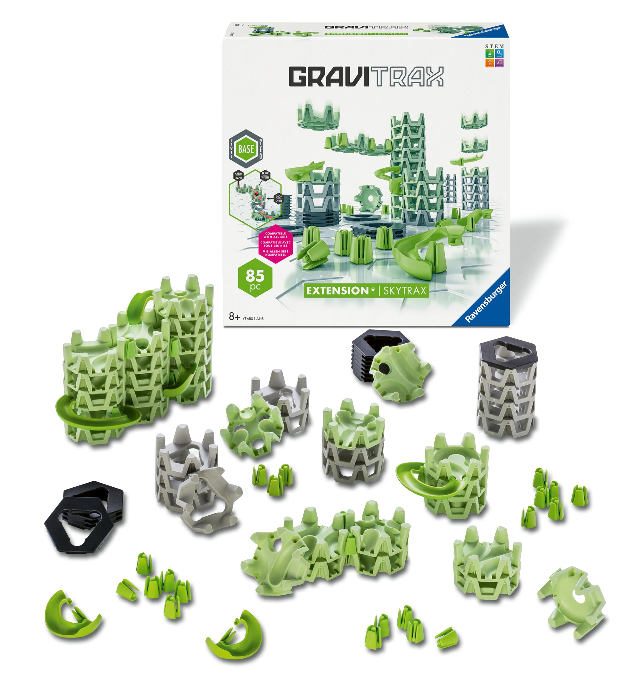 Ravensburger GraviTrax BASE Extension Skytrax - Marble Run Building Set for Ages 8+
