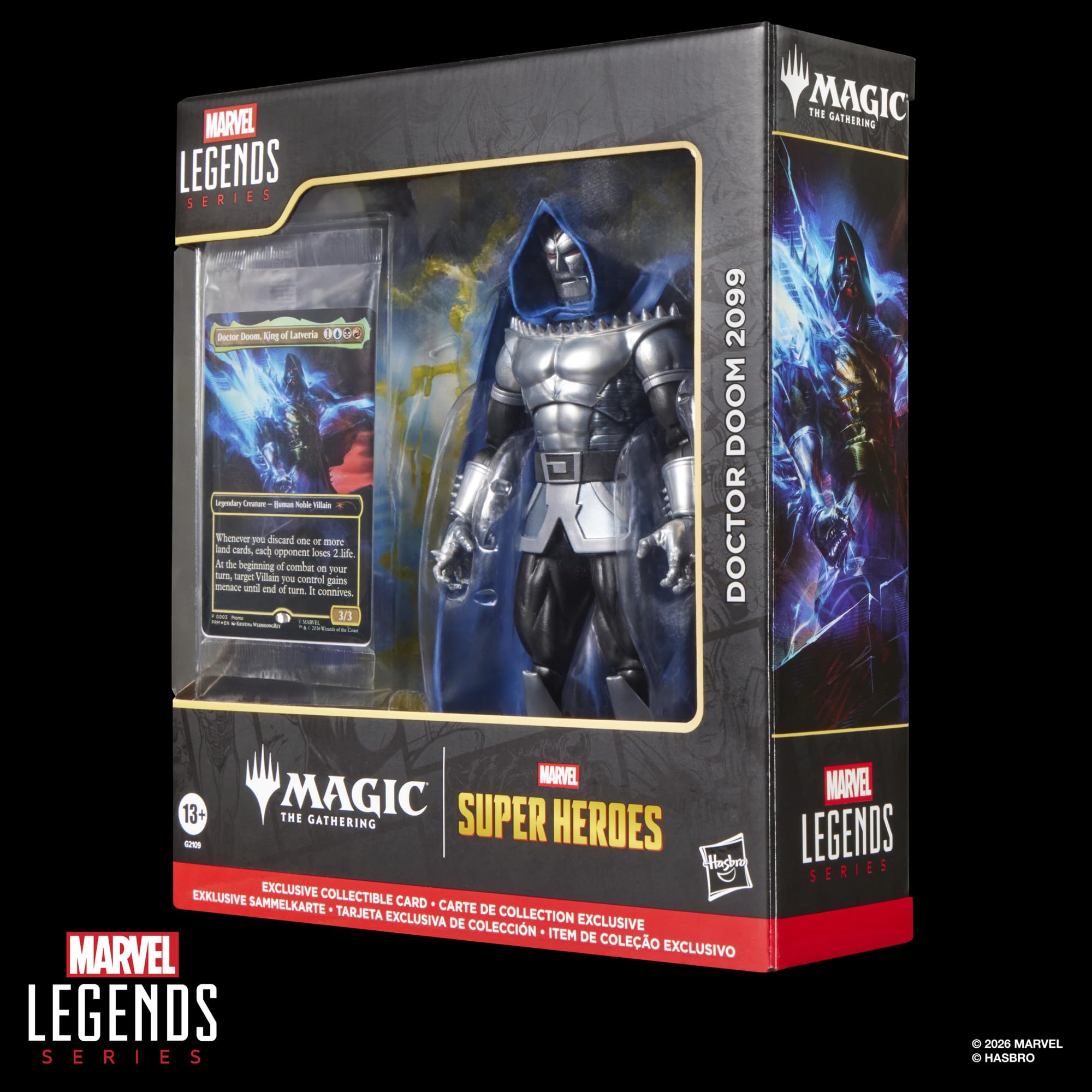 Marvel Legends Doctor Doom 2099 Action Figure - 15cm Scale, Includes Collectible Card 11