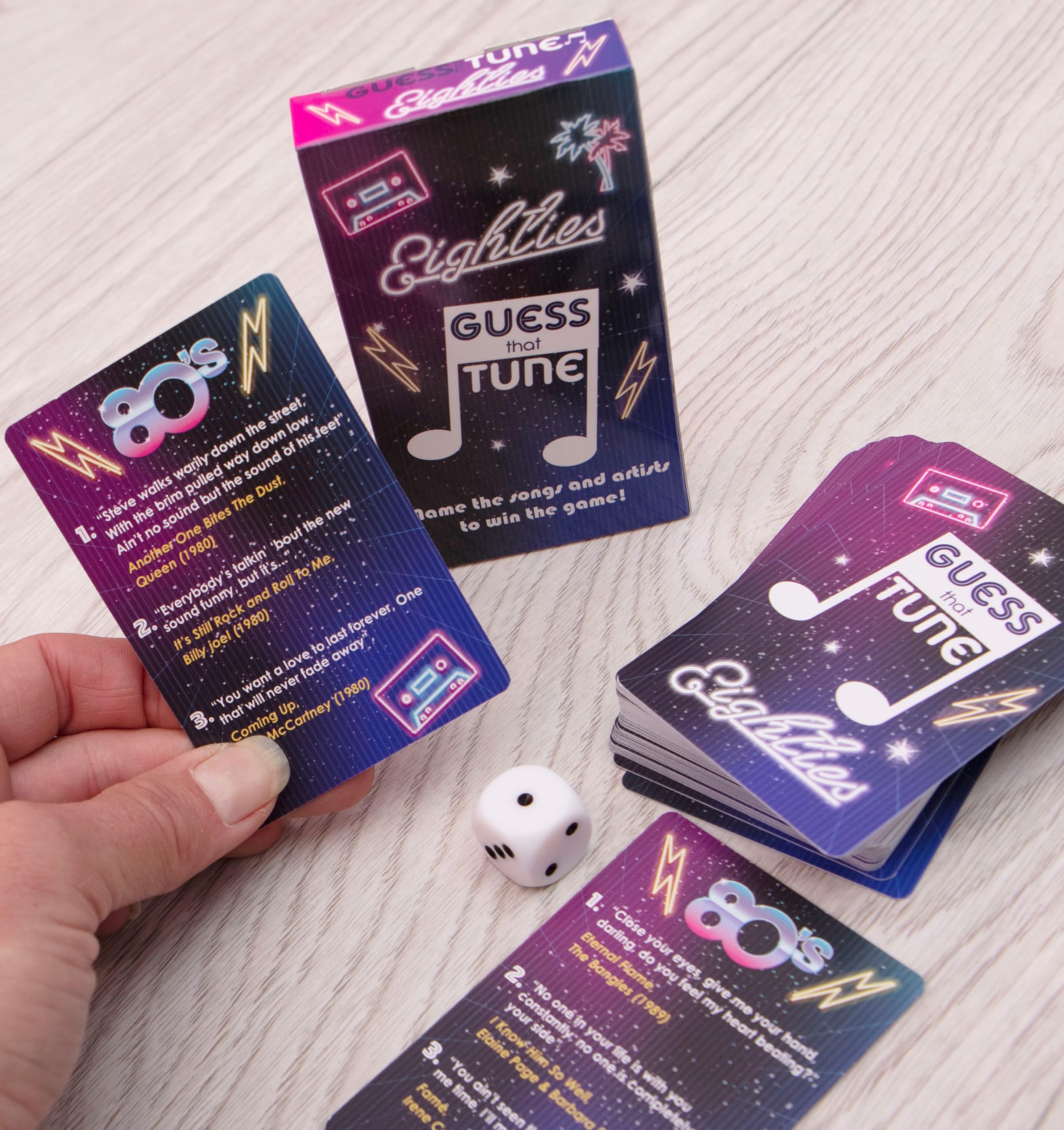 Boxer Gifts Guess That Tune Music Quiz Game - 80s Edition | 150 Cards | Unisex 5
