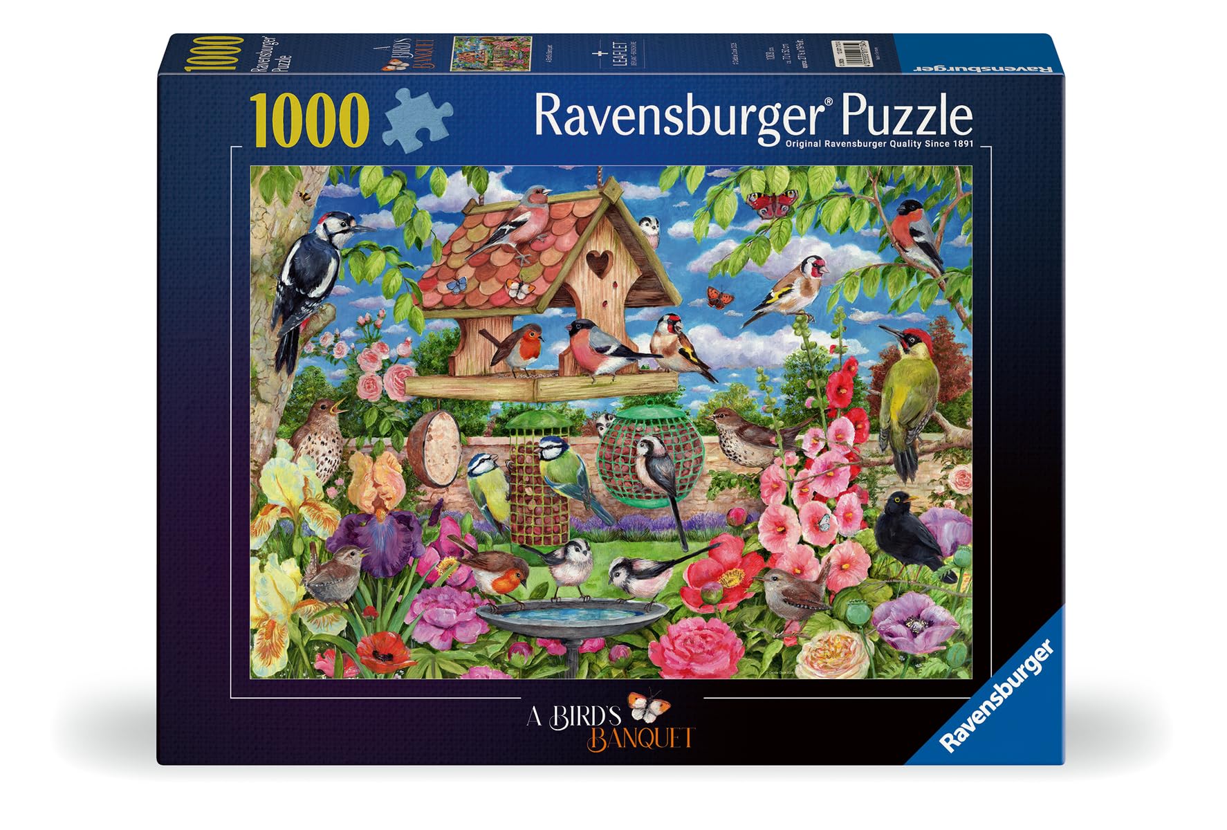 Ravensburger The Birds' Banquet 1000 Piece Jigsaw Puzzle - Nature & Wildlife Theme | 70 x 50cm 2